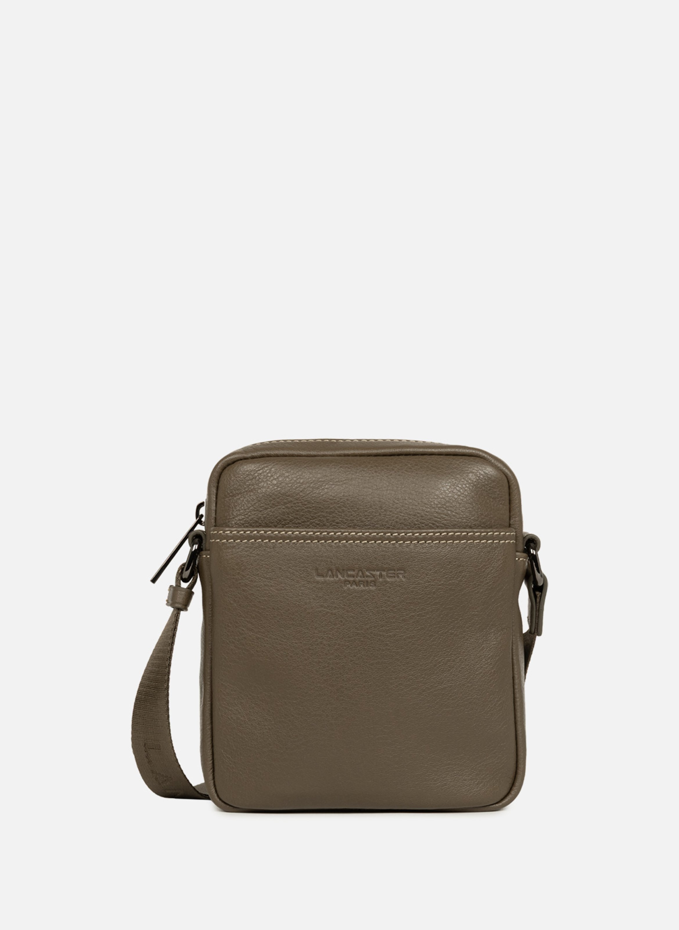 Kleine schoudertas - zachte vintage LANCASTER Kaki
