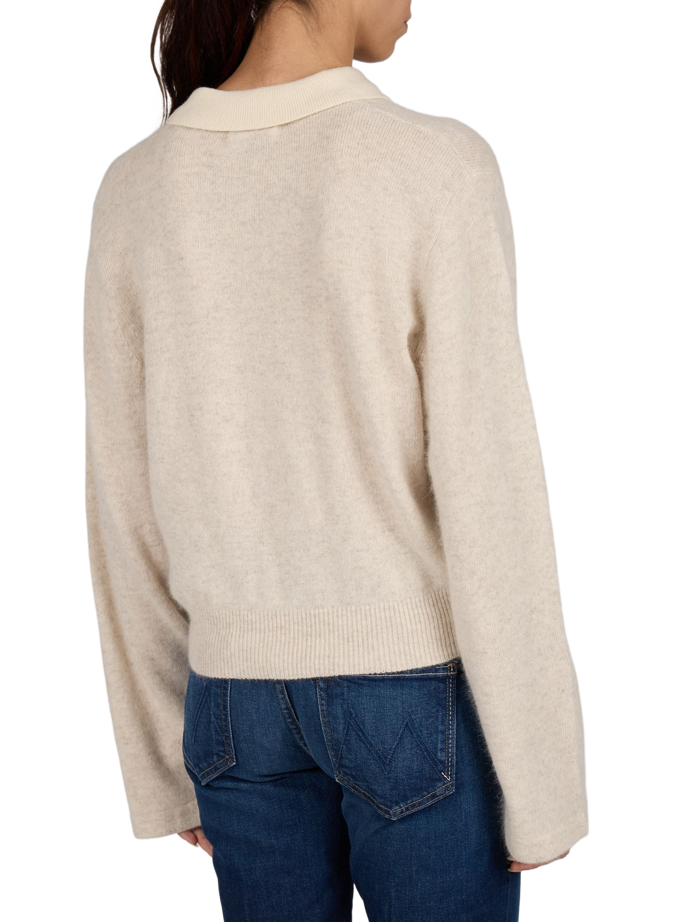 Oversize Pullover mit Polokragen BELLEROSE Beige