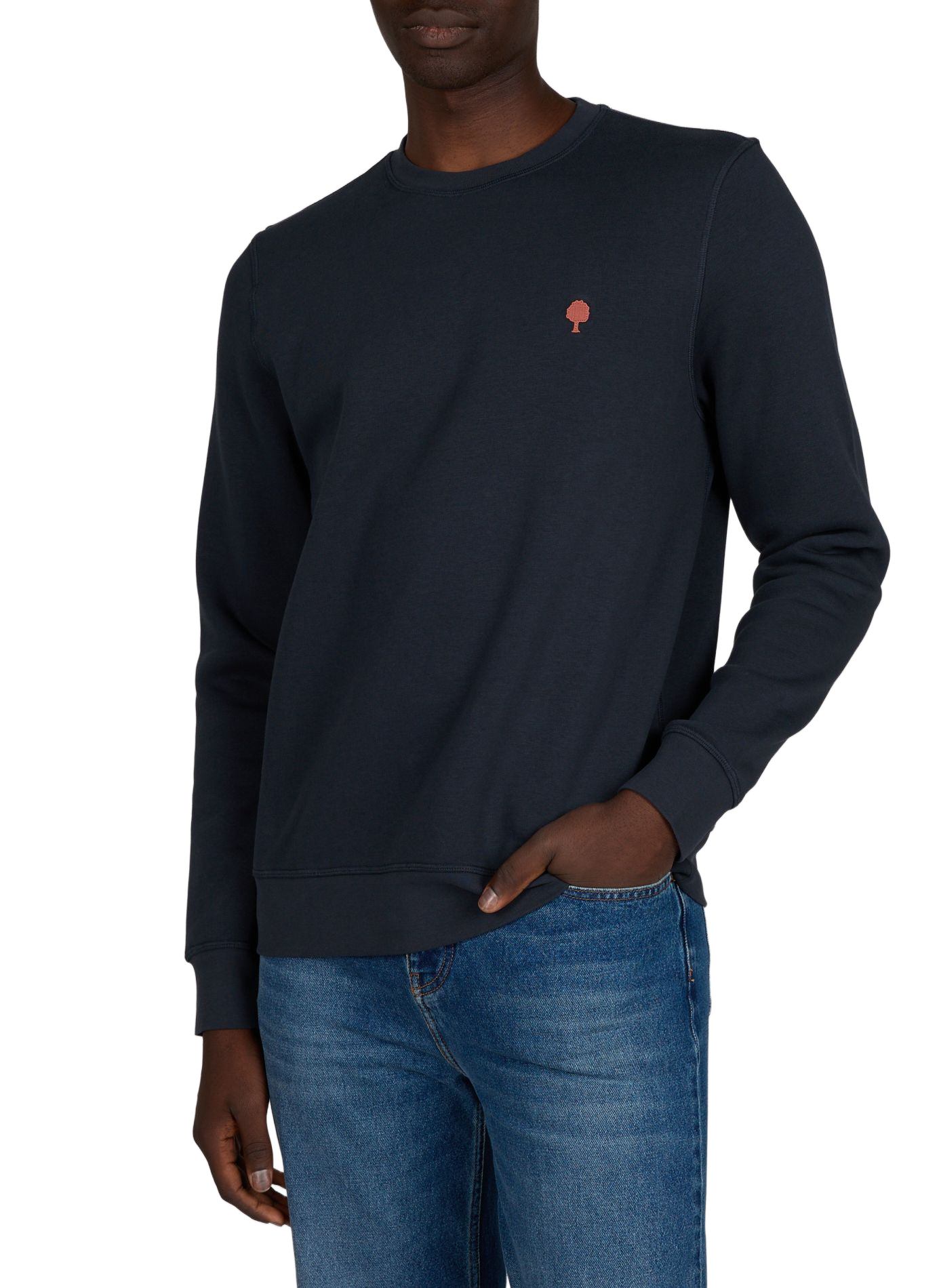 Straight cotton-blend sweatshirt FAGUO Blue