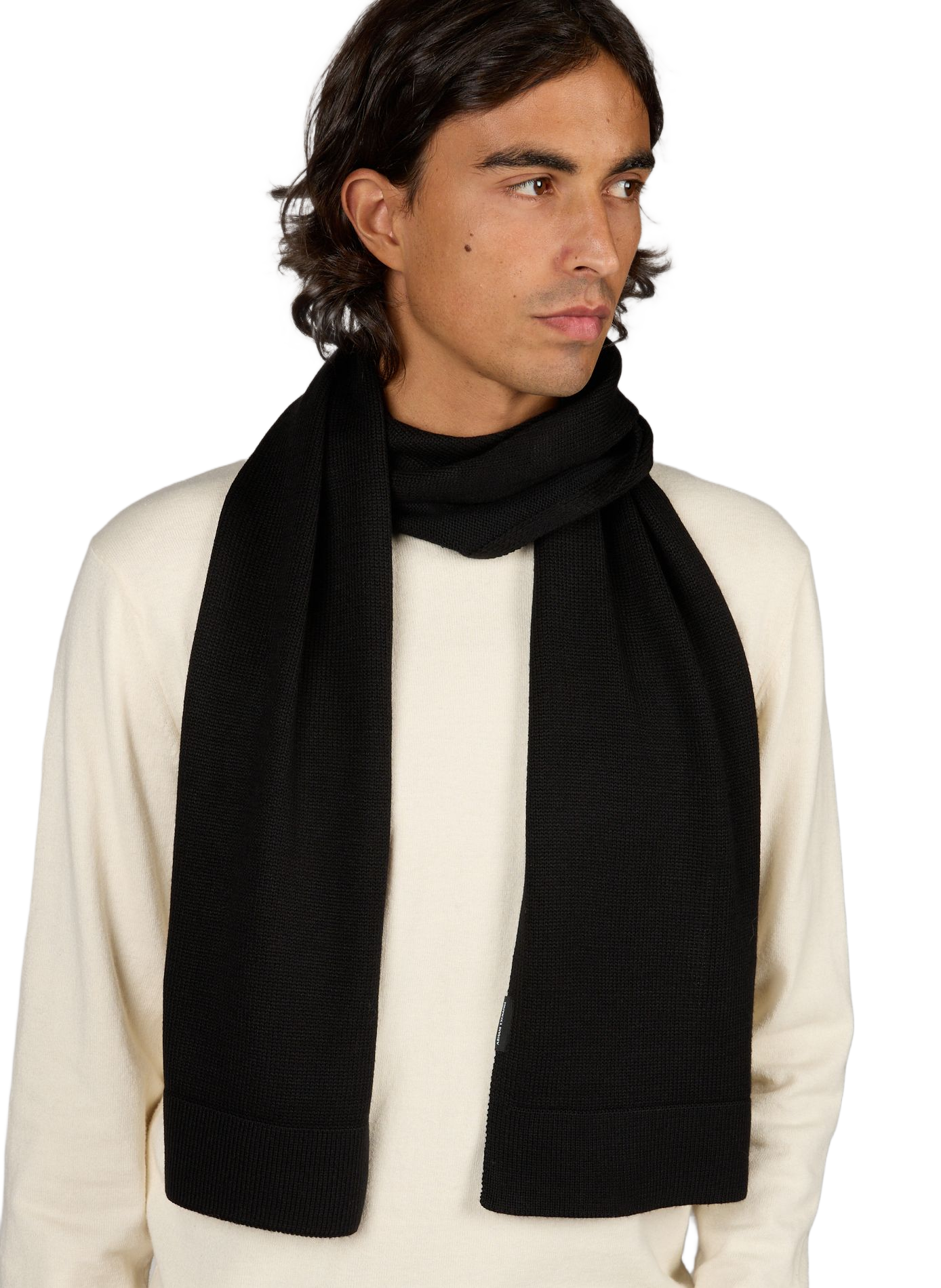 Wool-blend scarf ARMANI EXCHANGE Black