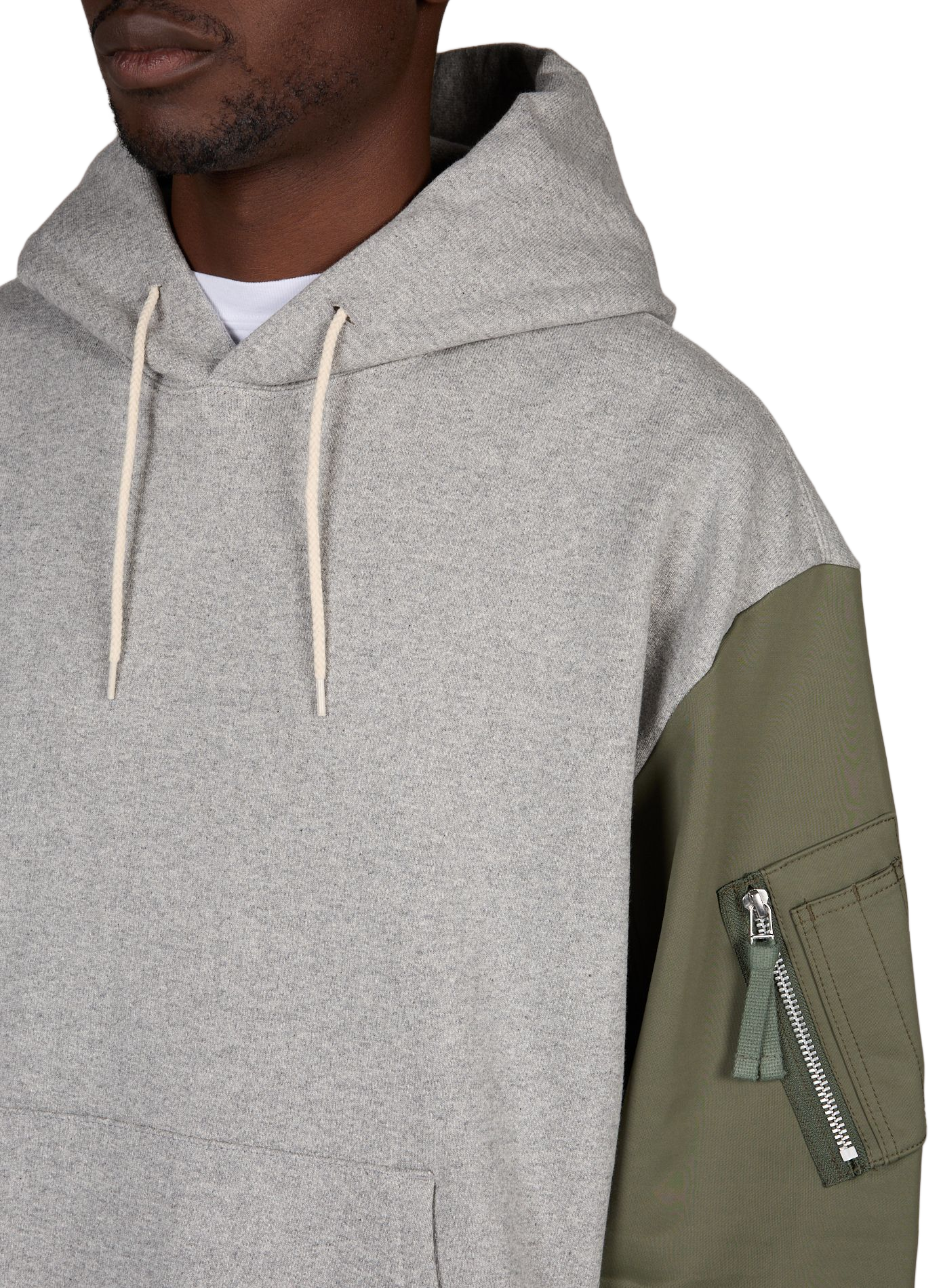 Sweatshirt bi-colore en coton COMME DES GARCONS HOMME Multicolore