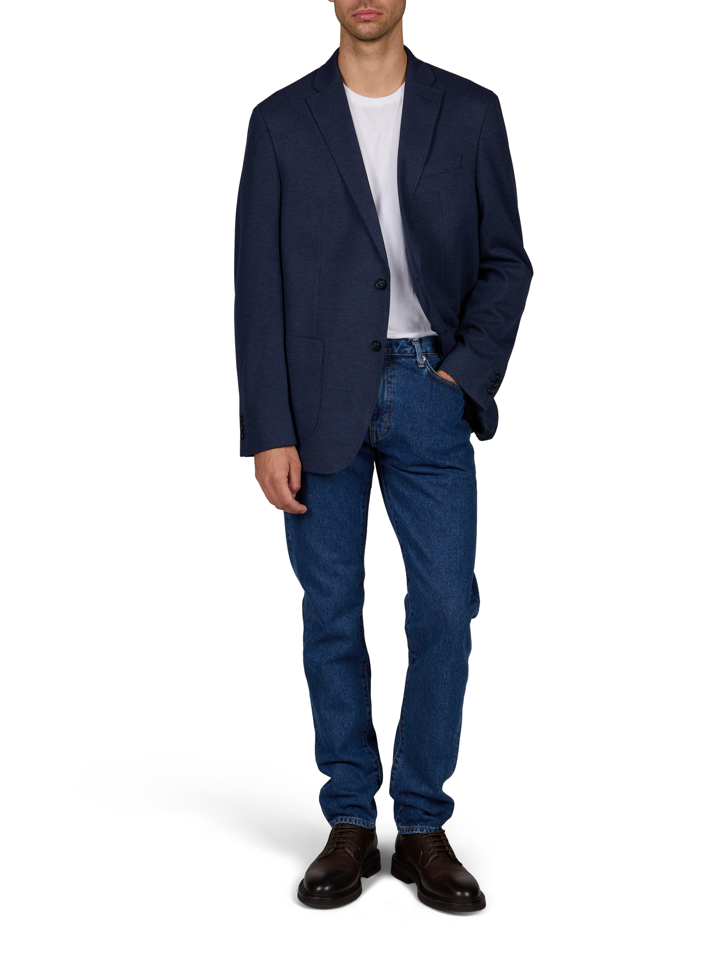Veste de tailleur droite imprimée PIERRE CARDIN Noir