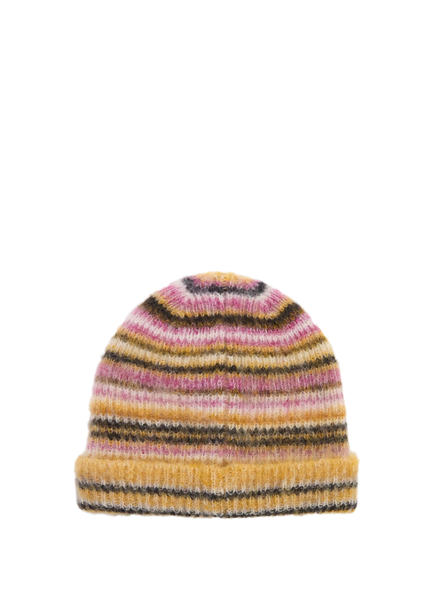 Morenne striped beanie in a mohair blend ISABEL MARANT Yellow