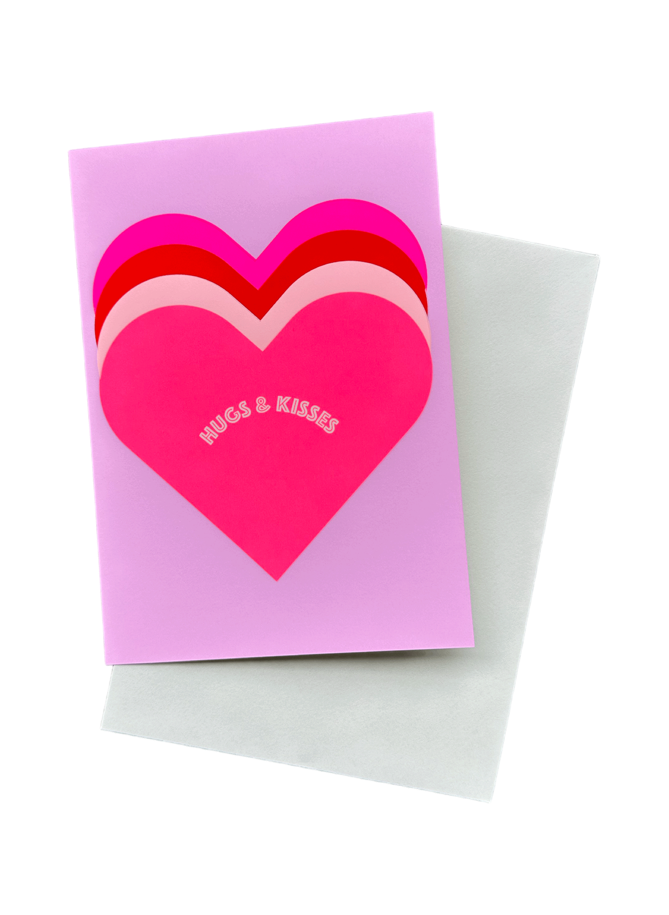 Carte postale Câlin et bisou