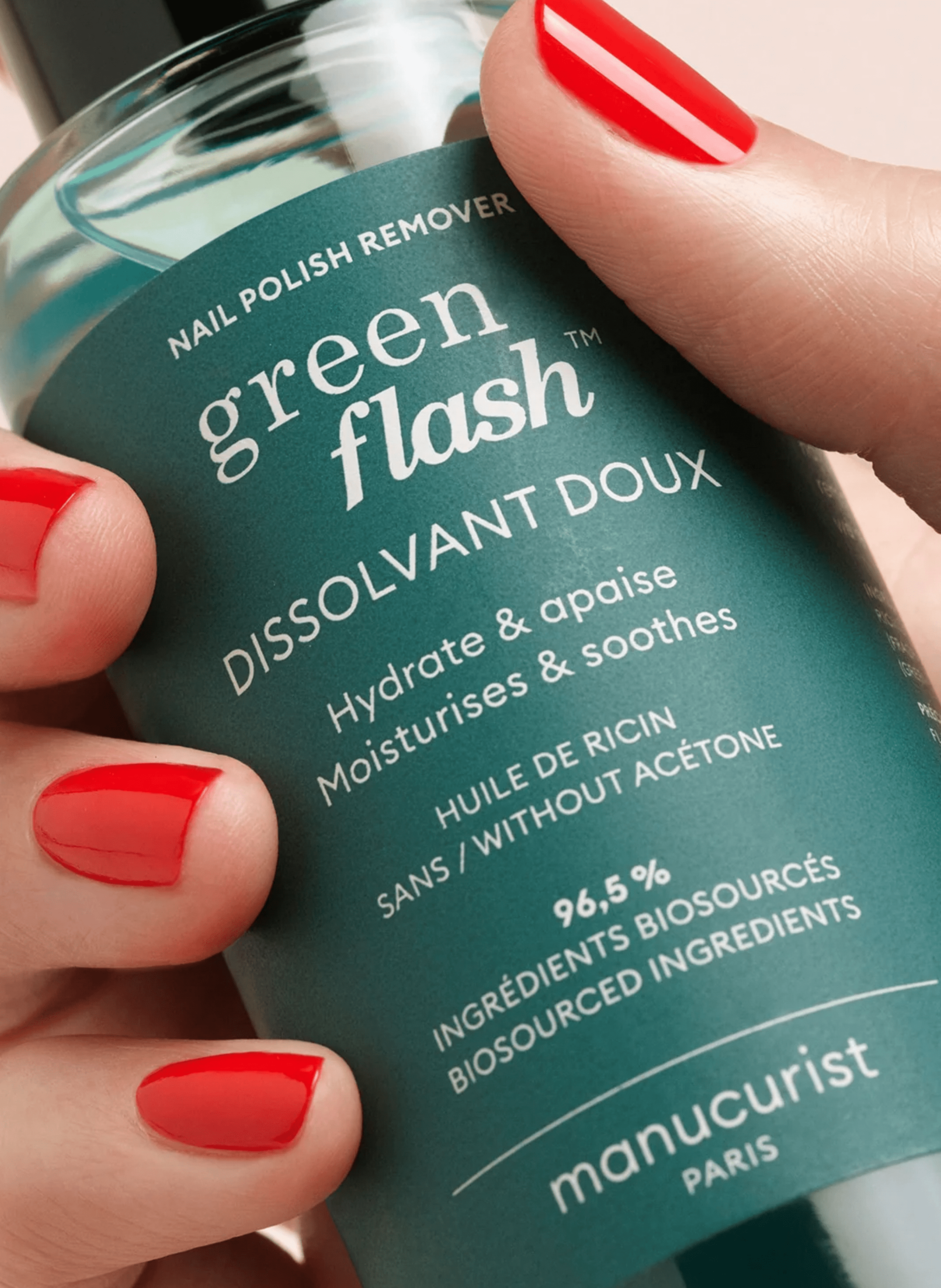 Green Flash Nail Polish Remover MANUCURIST No color