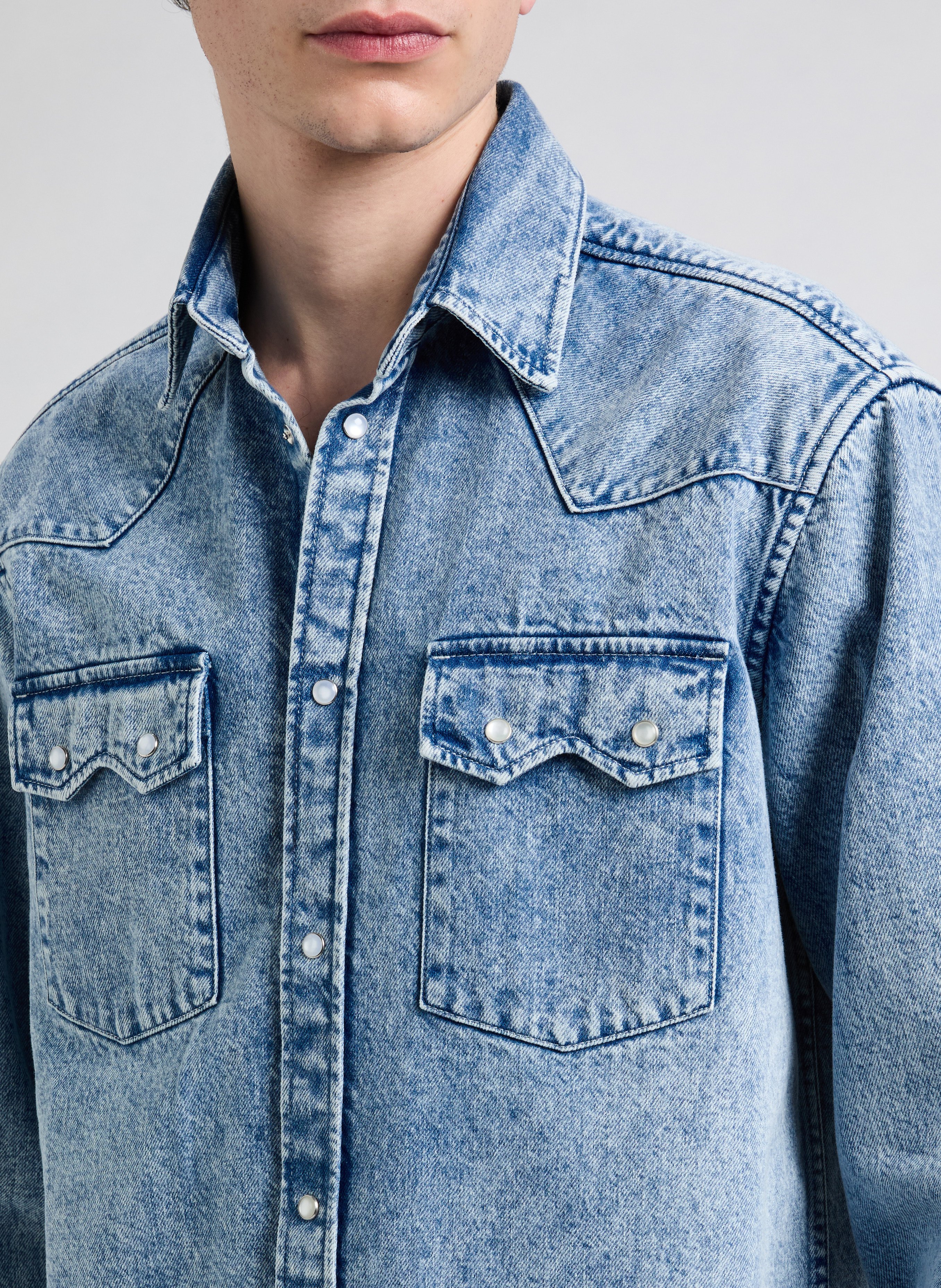 Surchemise en jean FUNN  SAISON 1865 Bleu