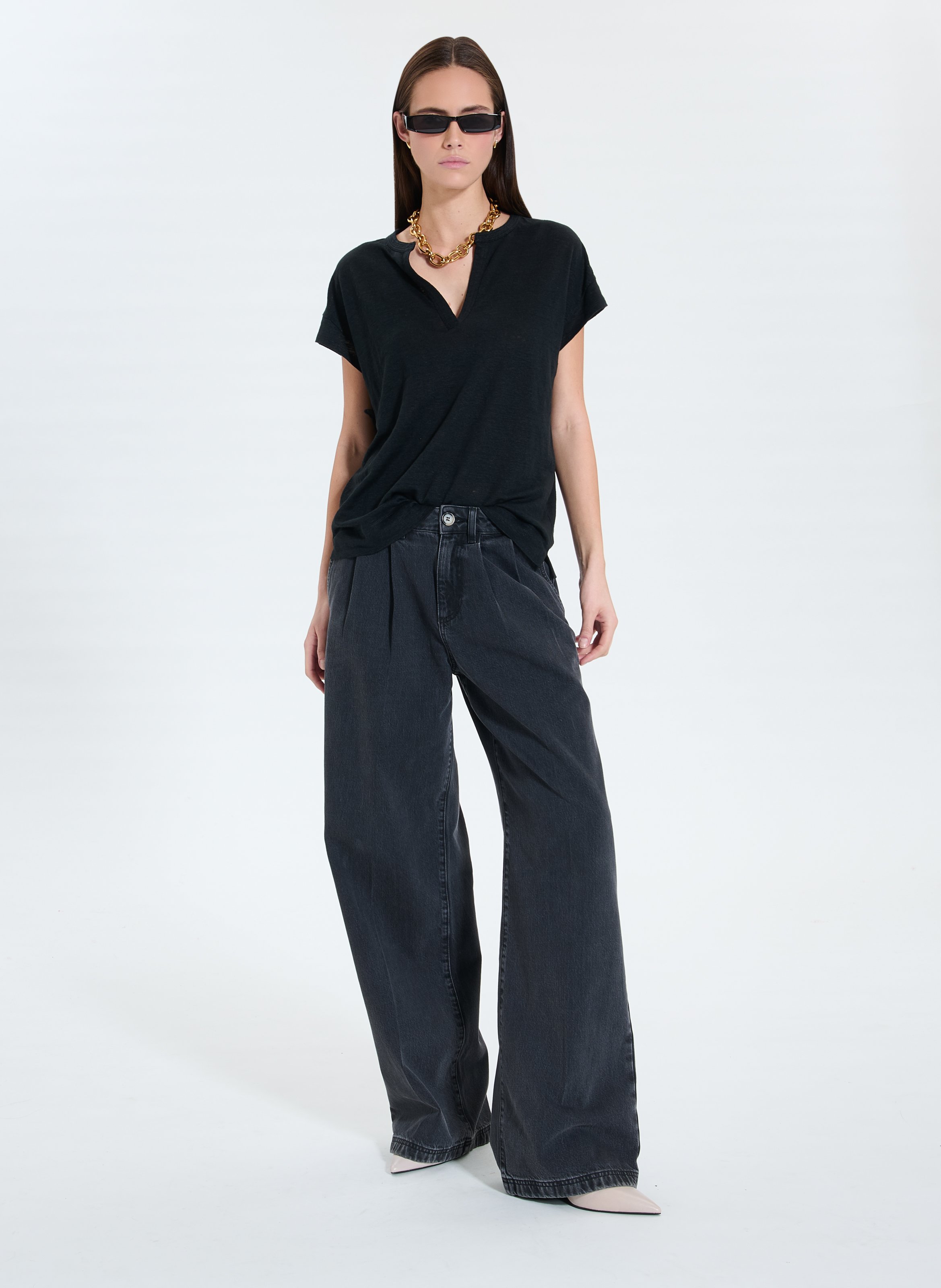 Top jersey  thebes ZAPA Noir