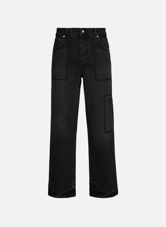 Wide leg distressed jeans Black by REPRESENT REPRESENT Wide leg distressed jeans Black