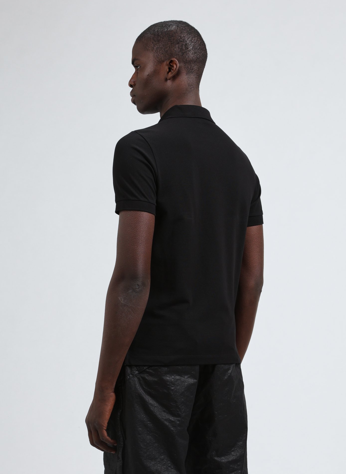 Polo en coton STONE ISLAND Noir