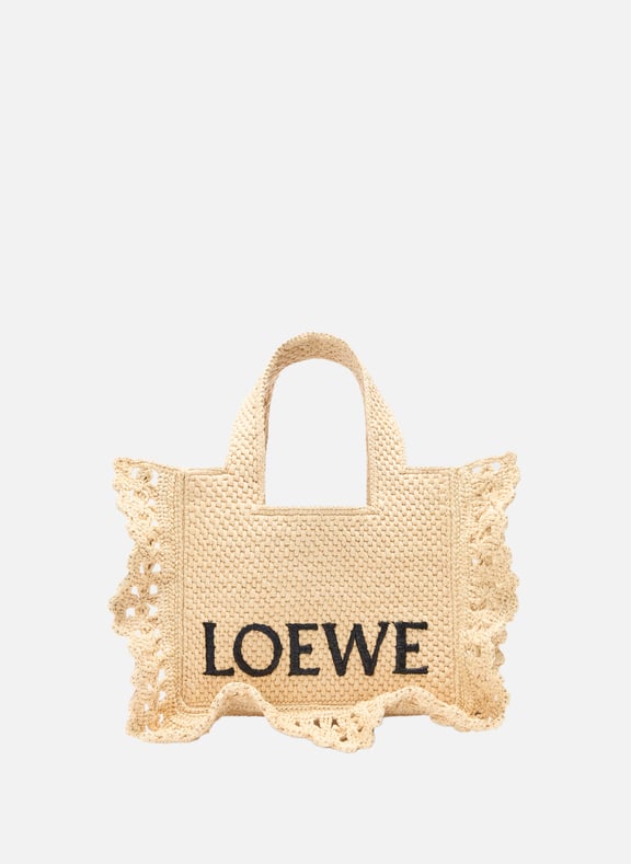 LOEWE Raffia Basket Bag Beige by LOEWE LOEWE LOEWE Raffia Basket Bag Beige