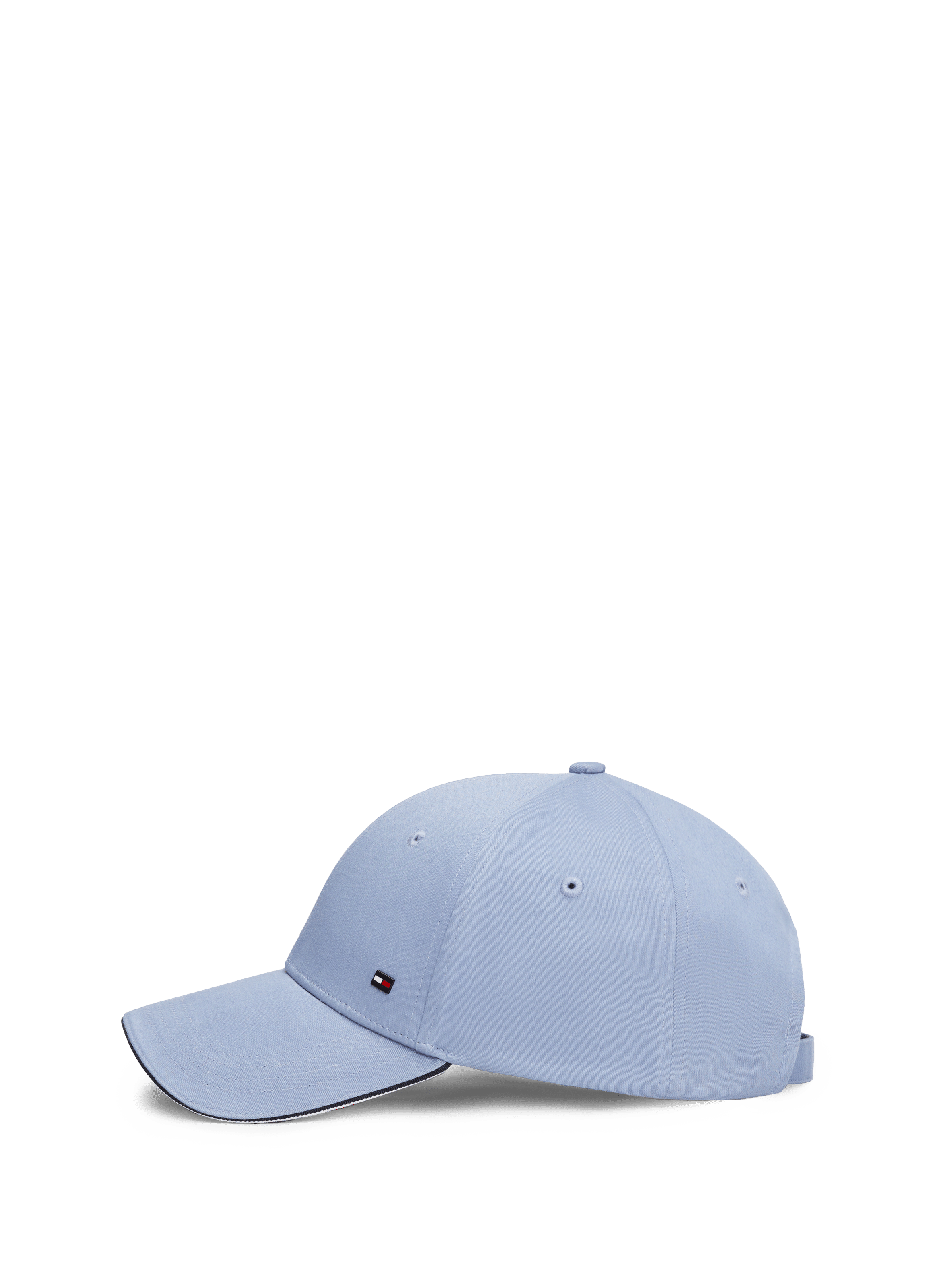 Cotton Logo Baseball Cap Blue
