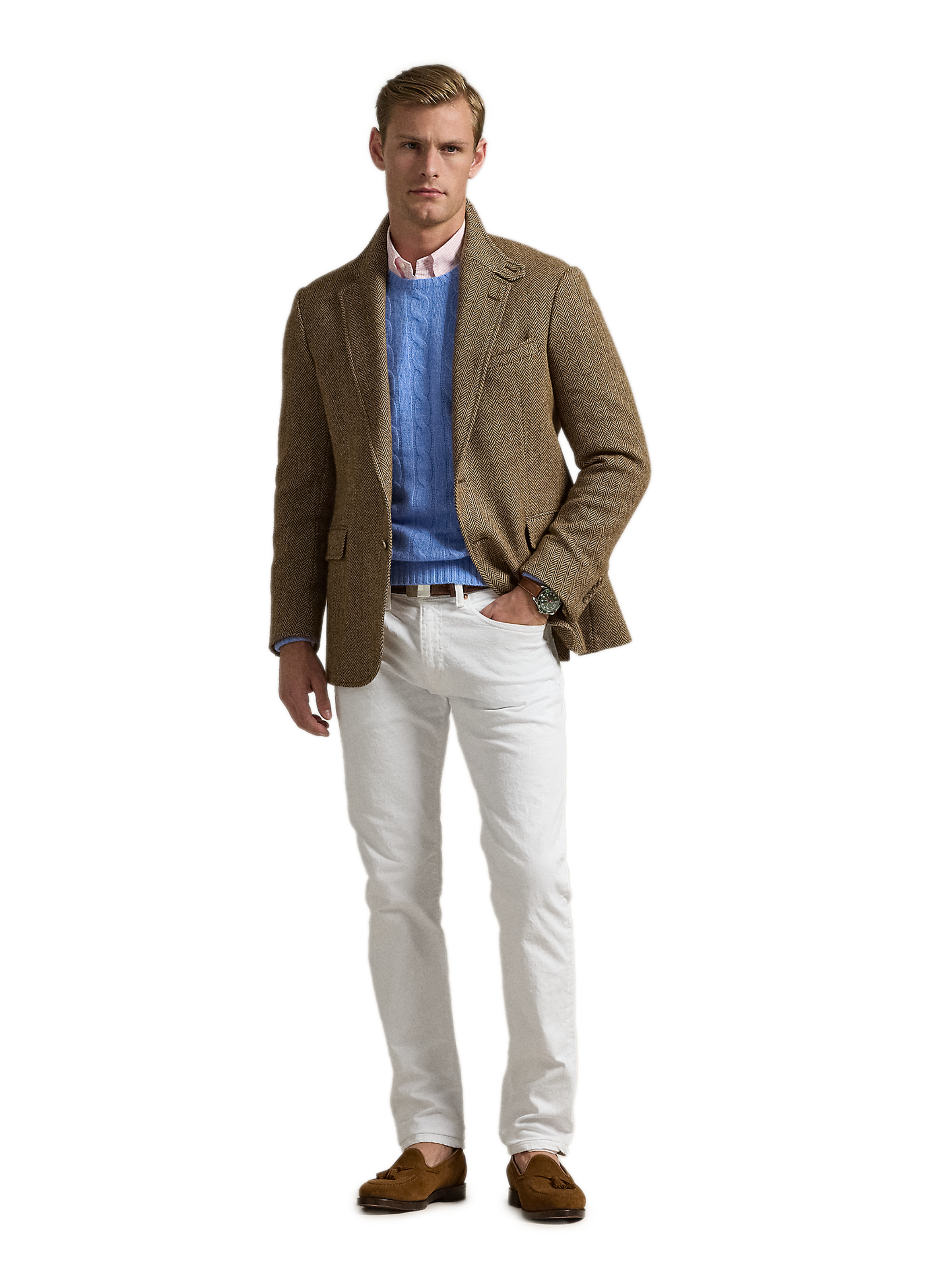 Cotton slim-fit jeans POLO RALPH LAUREN White