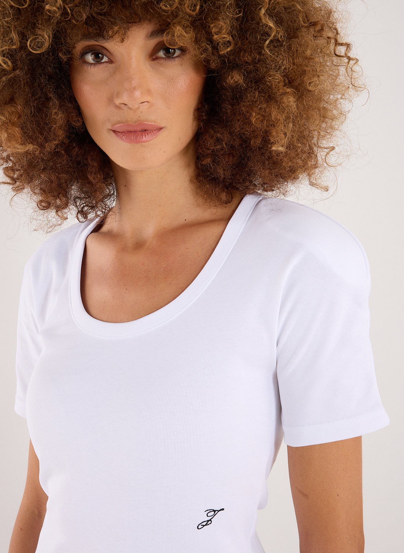 Fitted cotton T-shirt JACQUEMUS White
