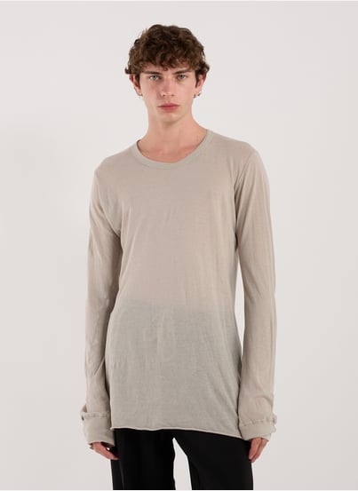 T-shirt manches longues en coton RICK OWENS T-shirt manches longues en coton RICK OWENS