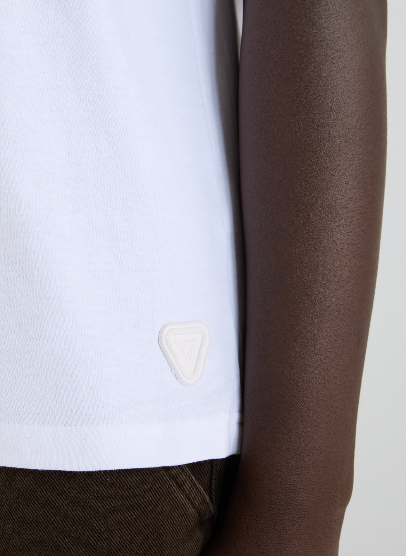 T-shirt imprimé col rond en coton GERTRUDE ET GASTON Blanc