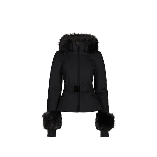 Veste de ski ceinturée à fourrure Veste de ski ceinturée à fourrure