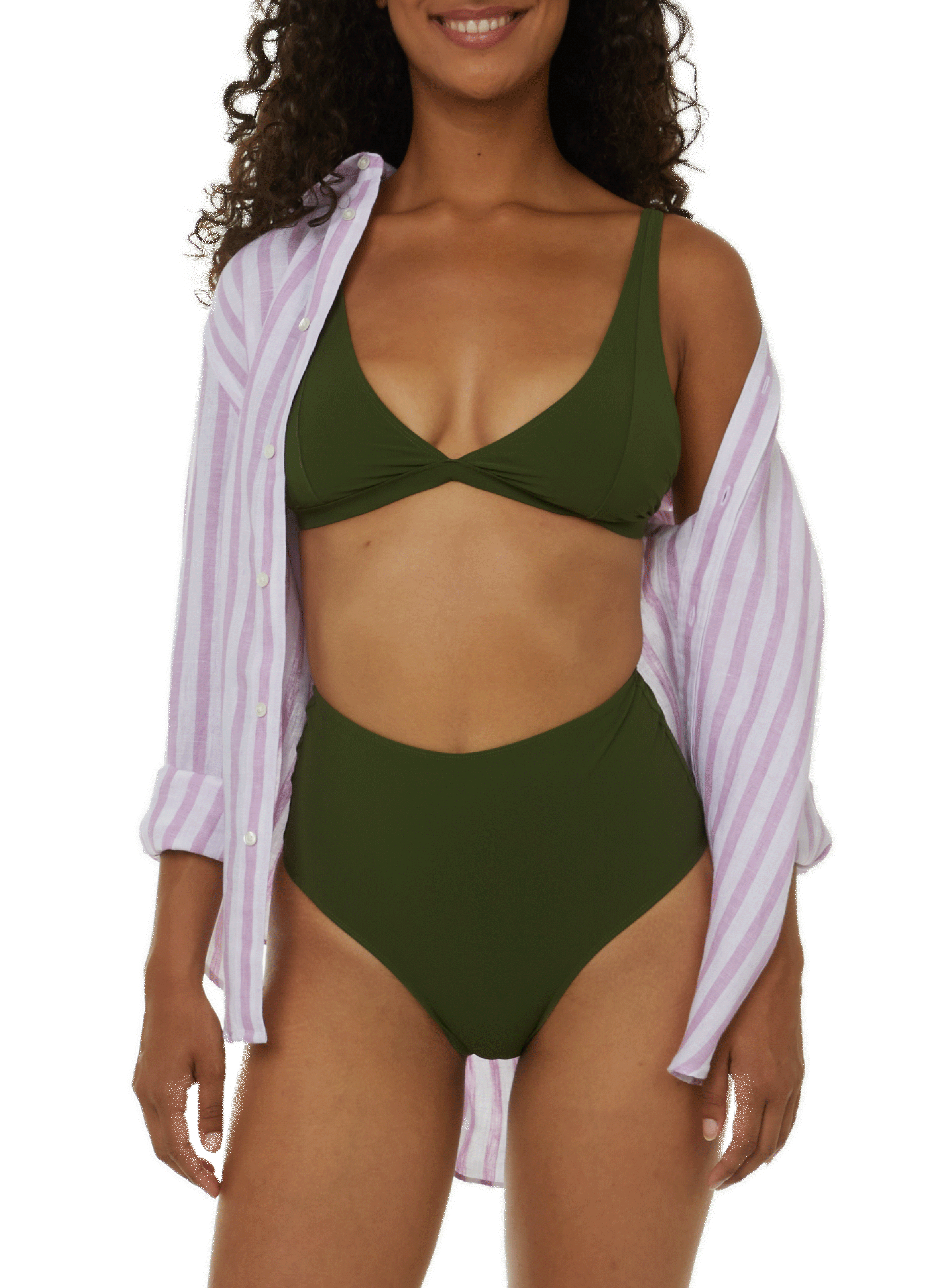 Agnès Bikini Top SAISON 1865 Khaki