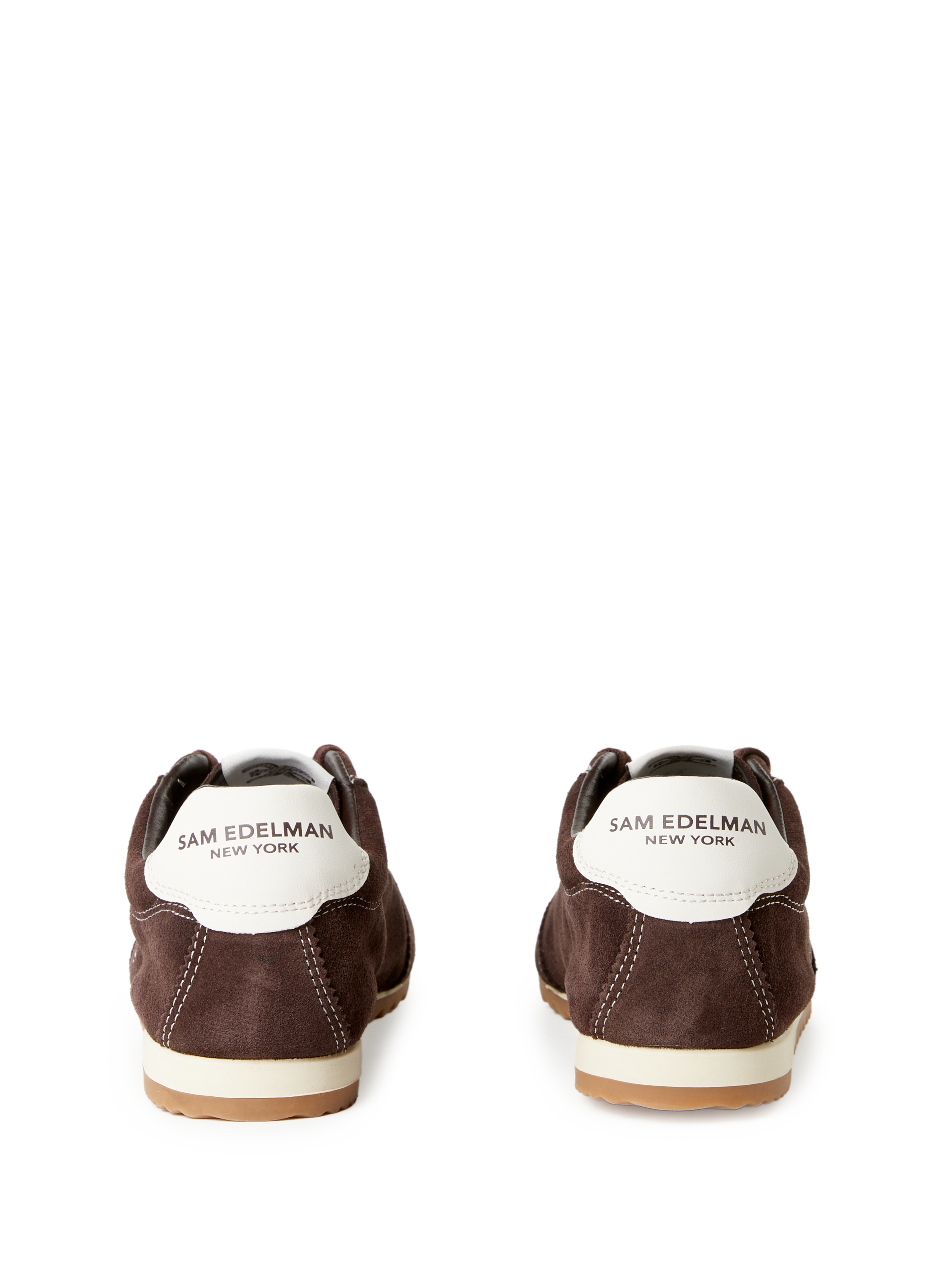 Baskets en cuir mélangé SAM EDELMAN Marron