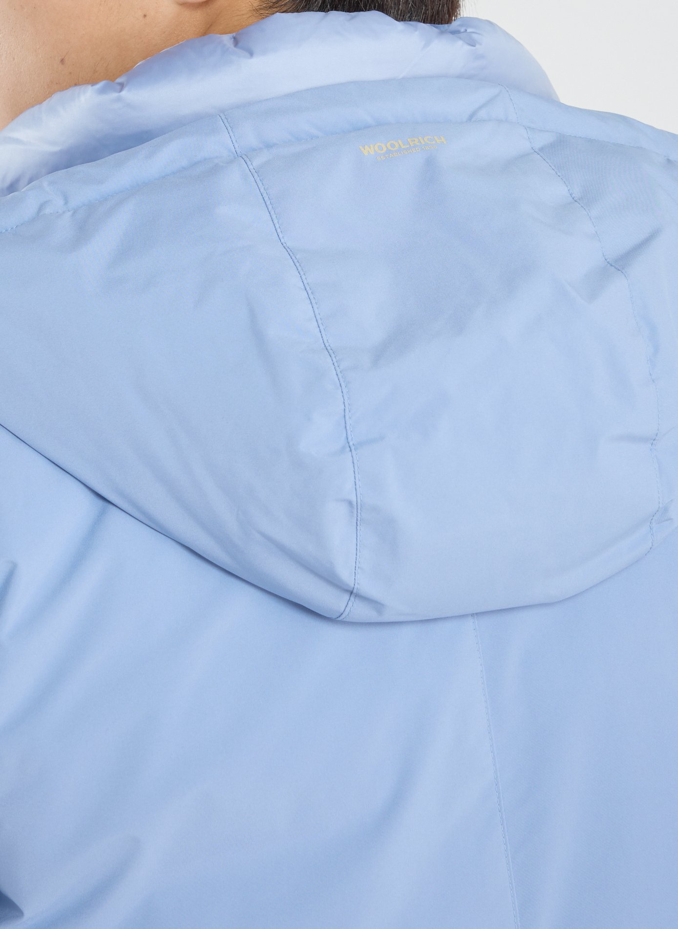 Parka droite à capuche WOOLRICH Bleu