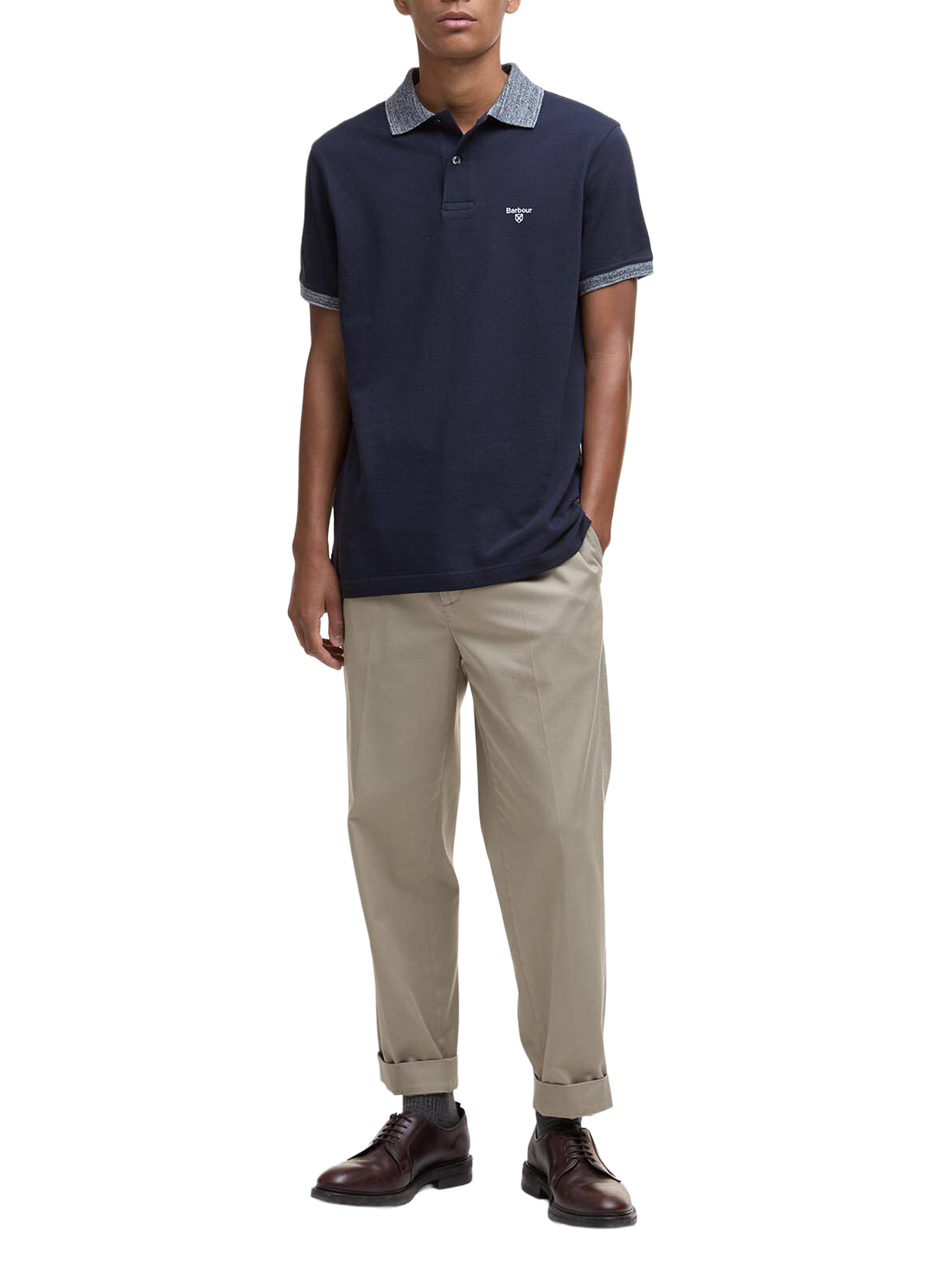 Cotton polo shirt BARBOUR Blue