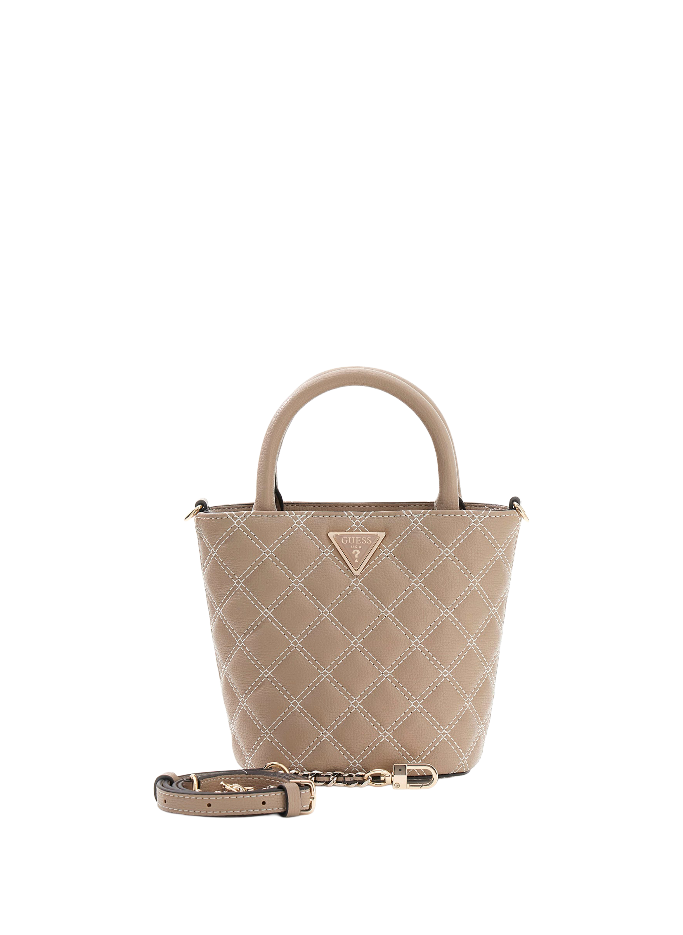 Giully quilted bucket bag GUESS Brown
