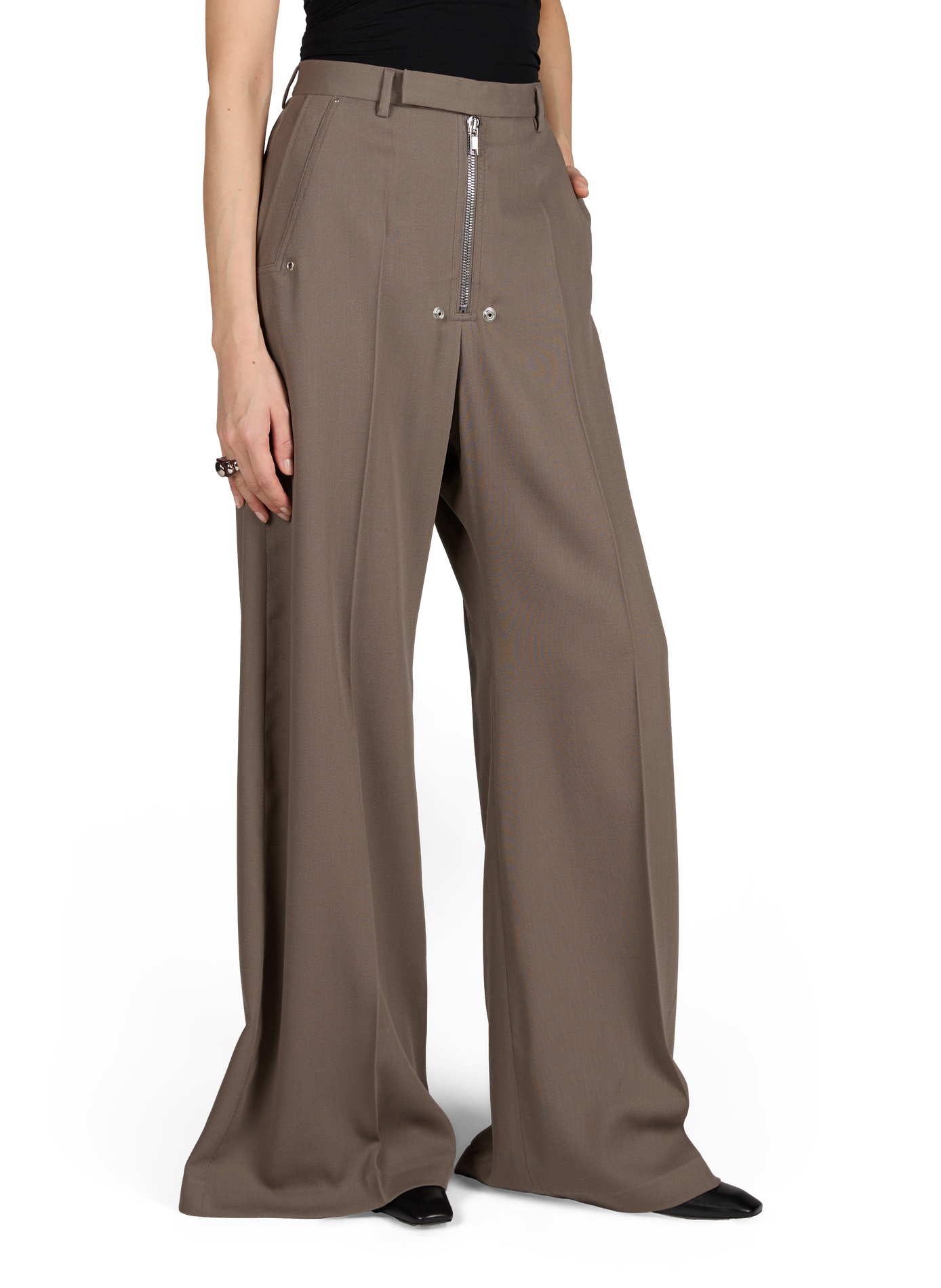 Pantalon Belas large en laine RICK OWENS Beige