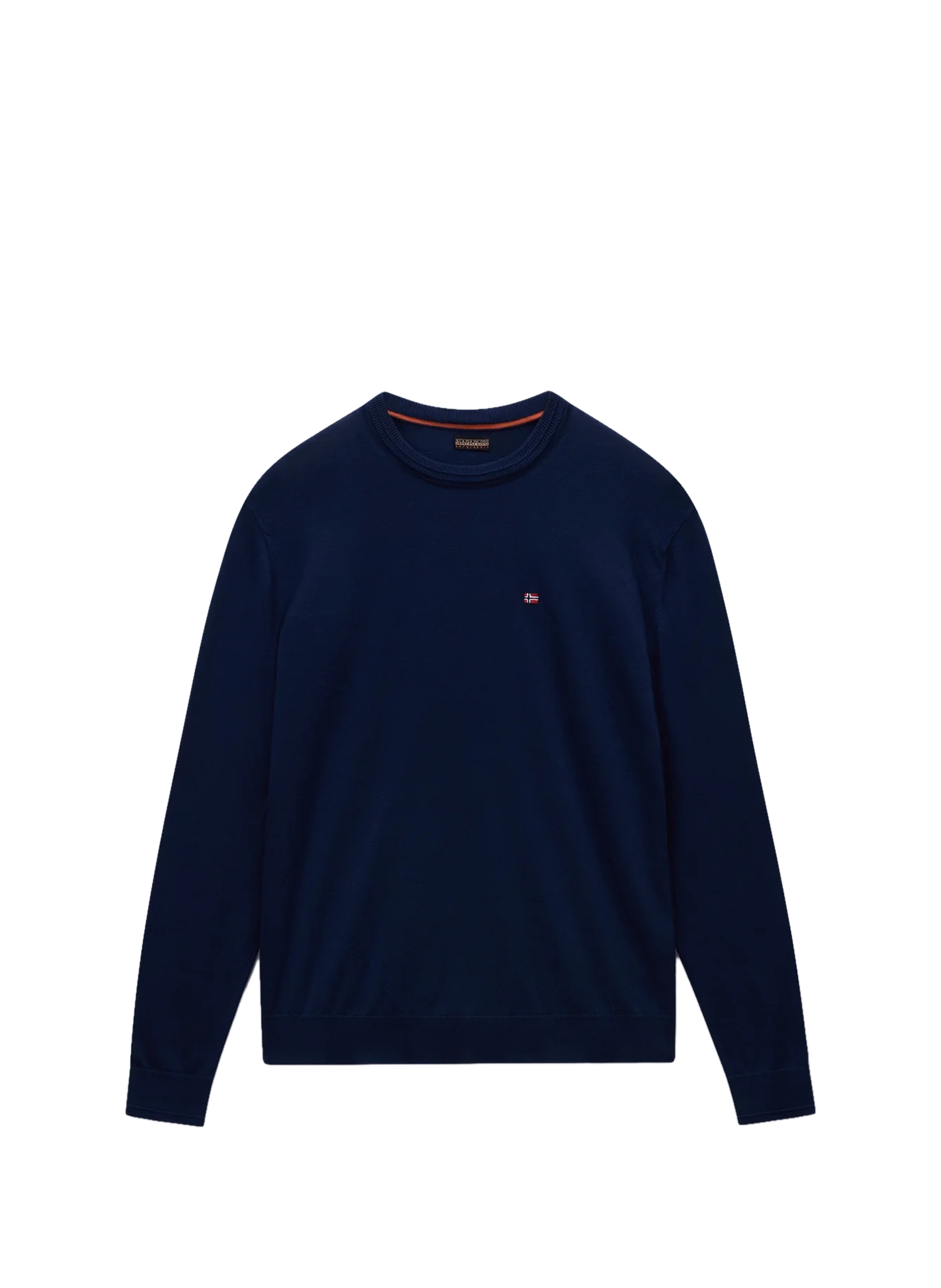 Pull droit Decatur 2.0 à logo brodé en coton NAPAPIJRI Bleu