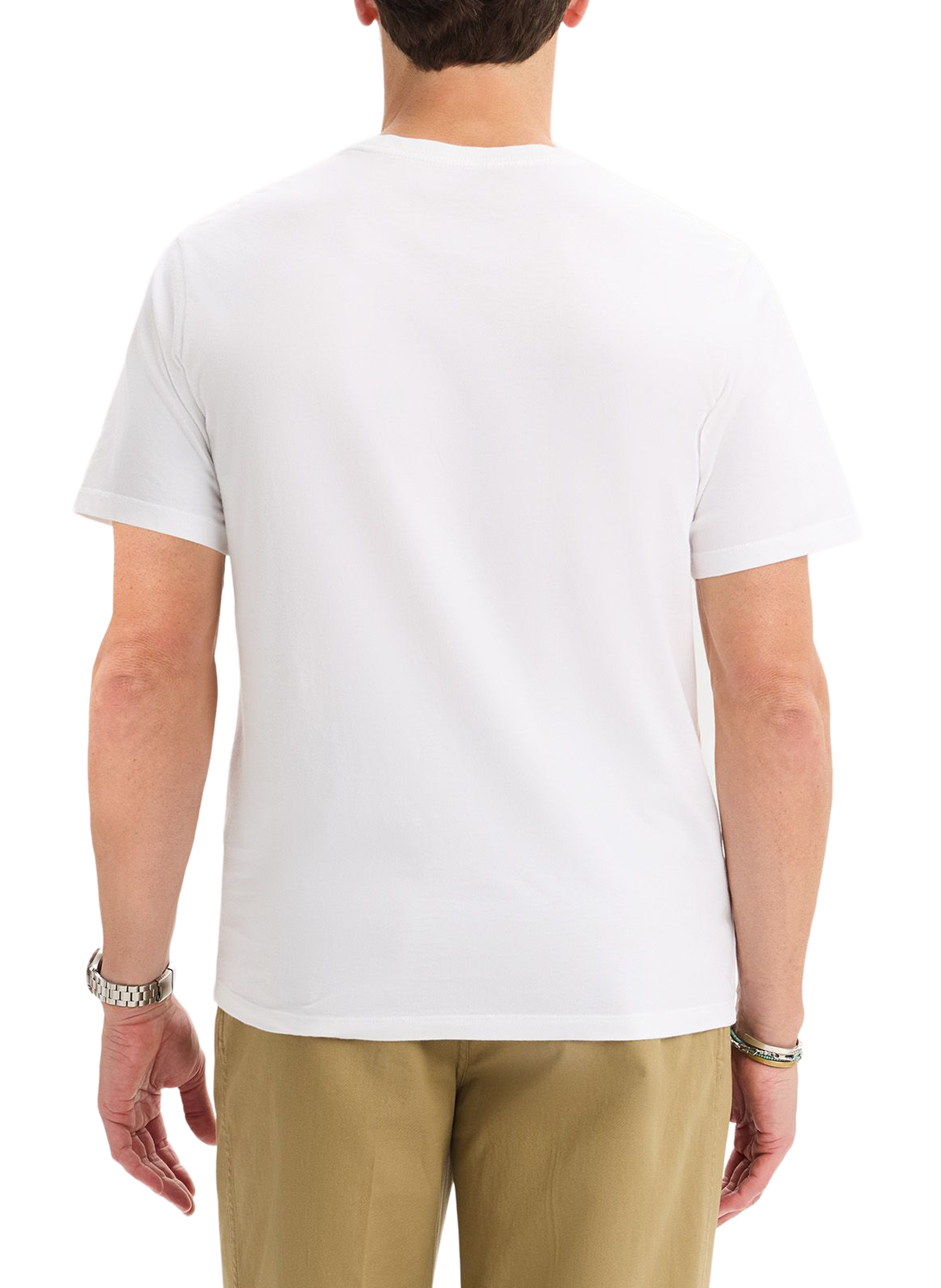 Straight logo cotton t-shirt DOCKERS White