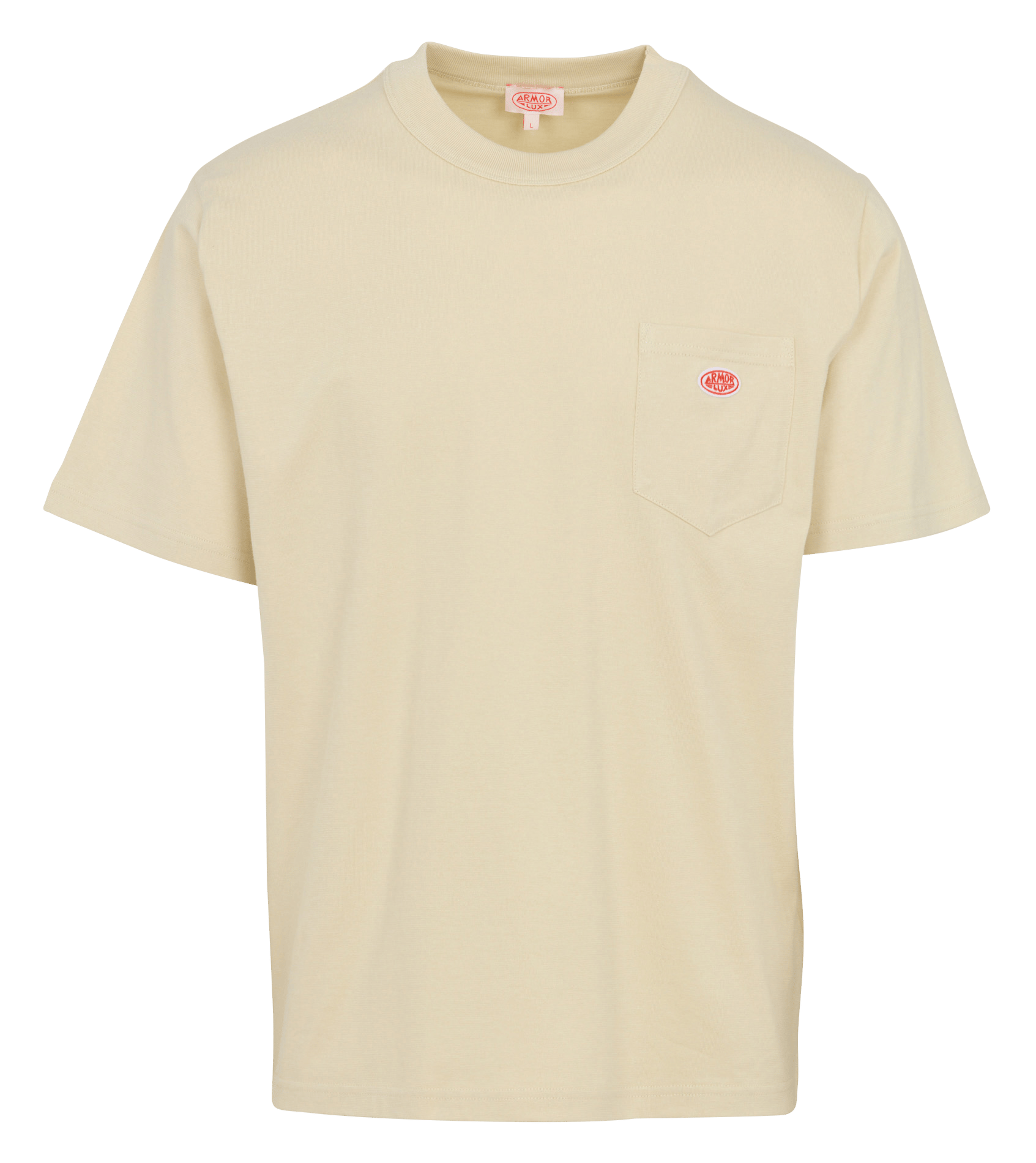 Tee-shirt droit en coton bio heritage ARMOR-LUX Beige