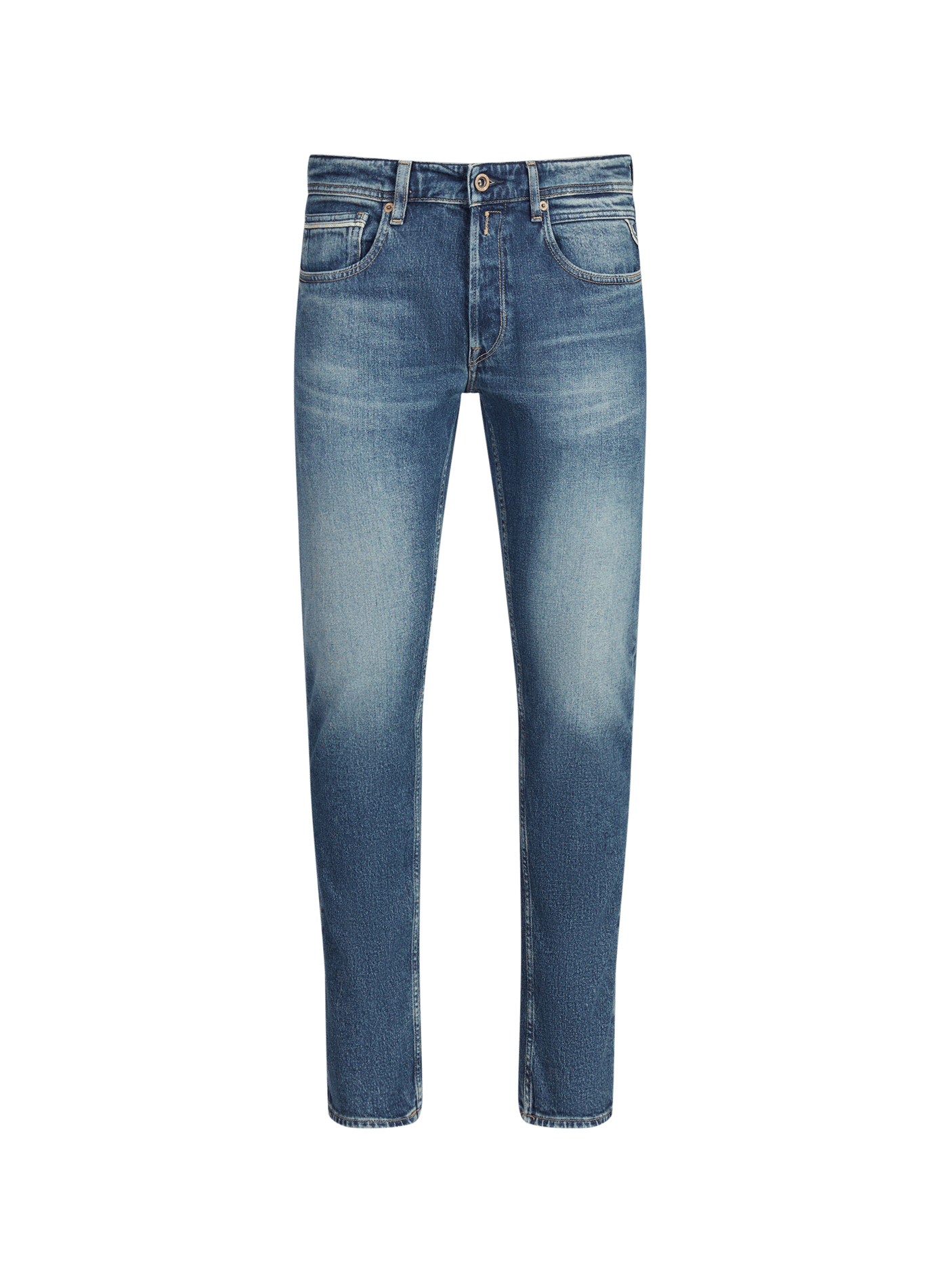 Jean droit en coton mélangé REPLAY Bleu