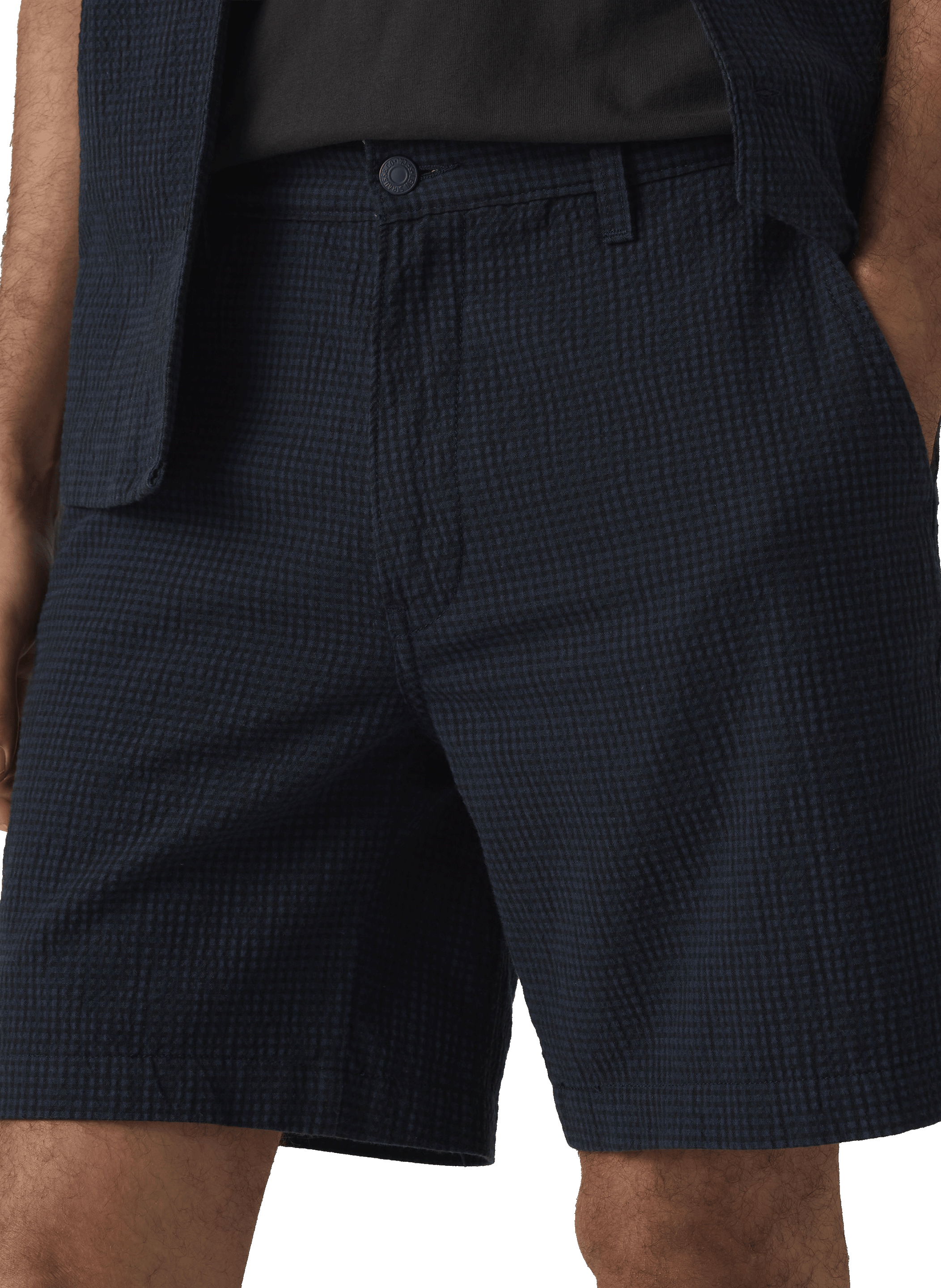 Shorts droit en coton mélangé LEVI'S Bleu