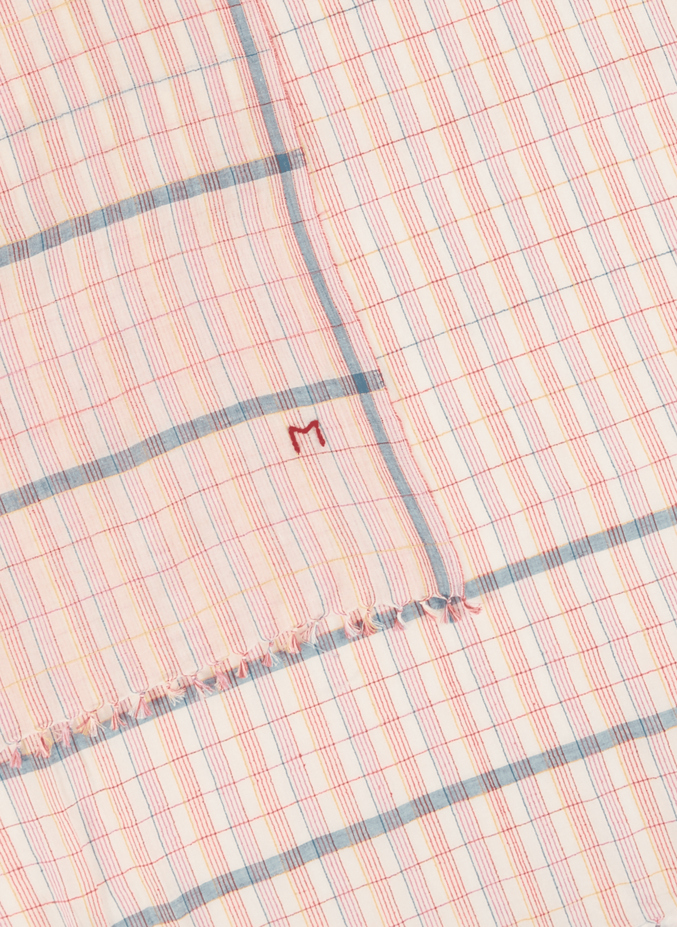 Checkered Cotton Scarf MOISMONT Multicolour