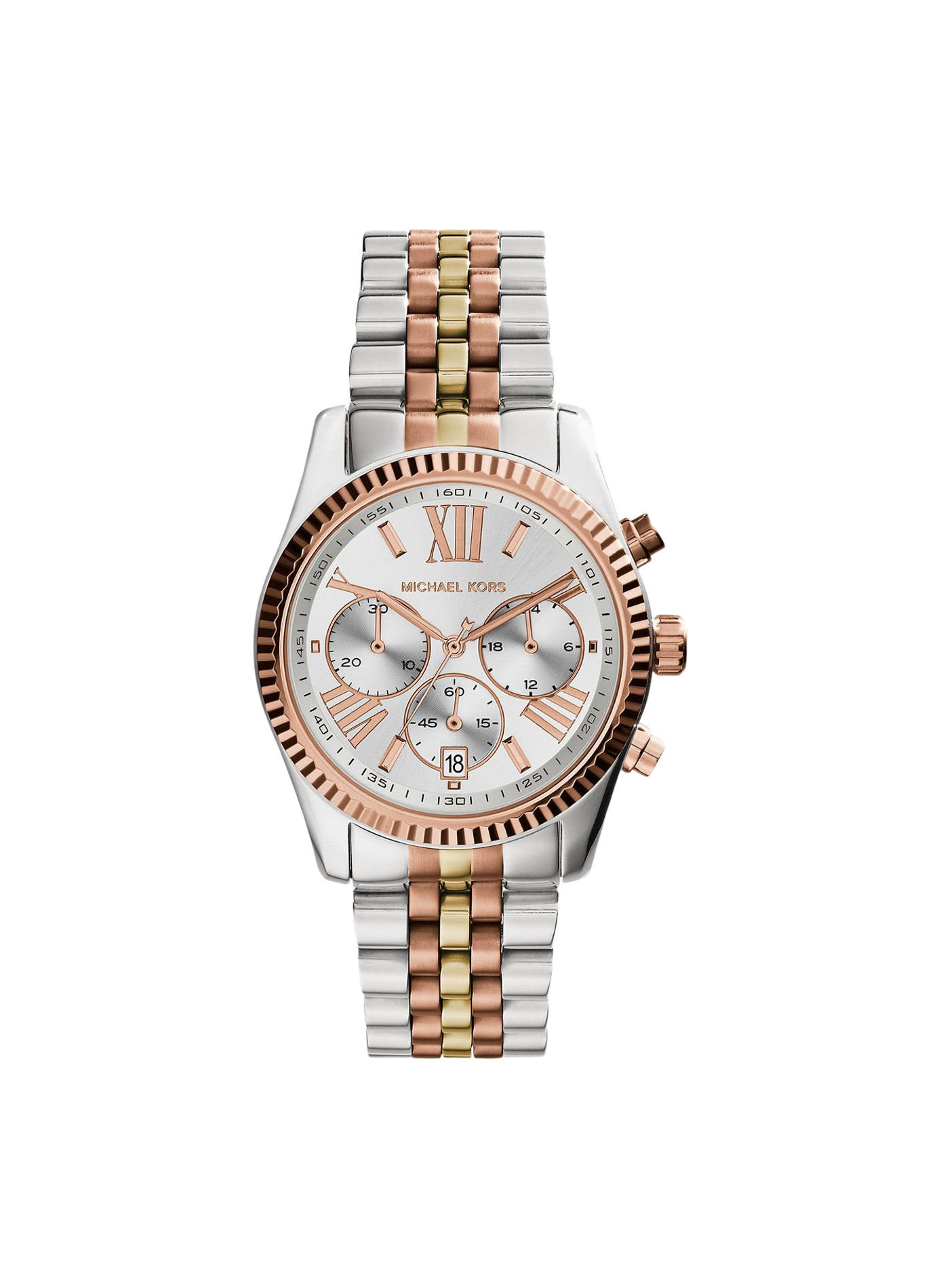 Montre quartz Lexington en acier inoxydable MICHAEL KORS MONTRES Argent
