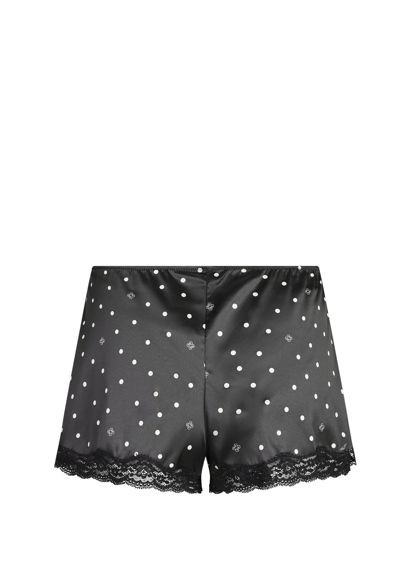 Boxer à dentelle en soie VANNINA VESPERINI Noir