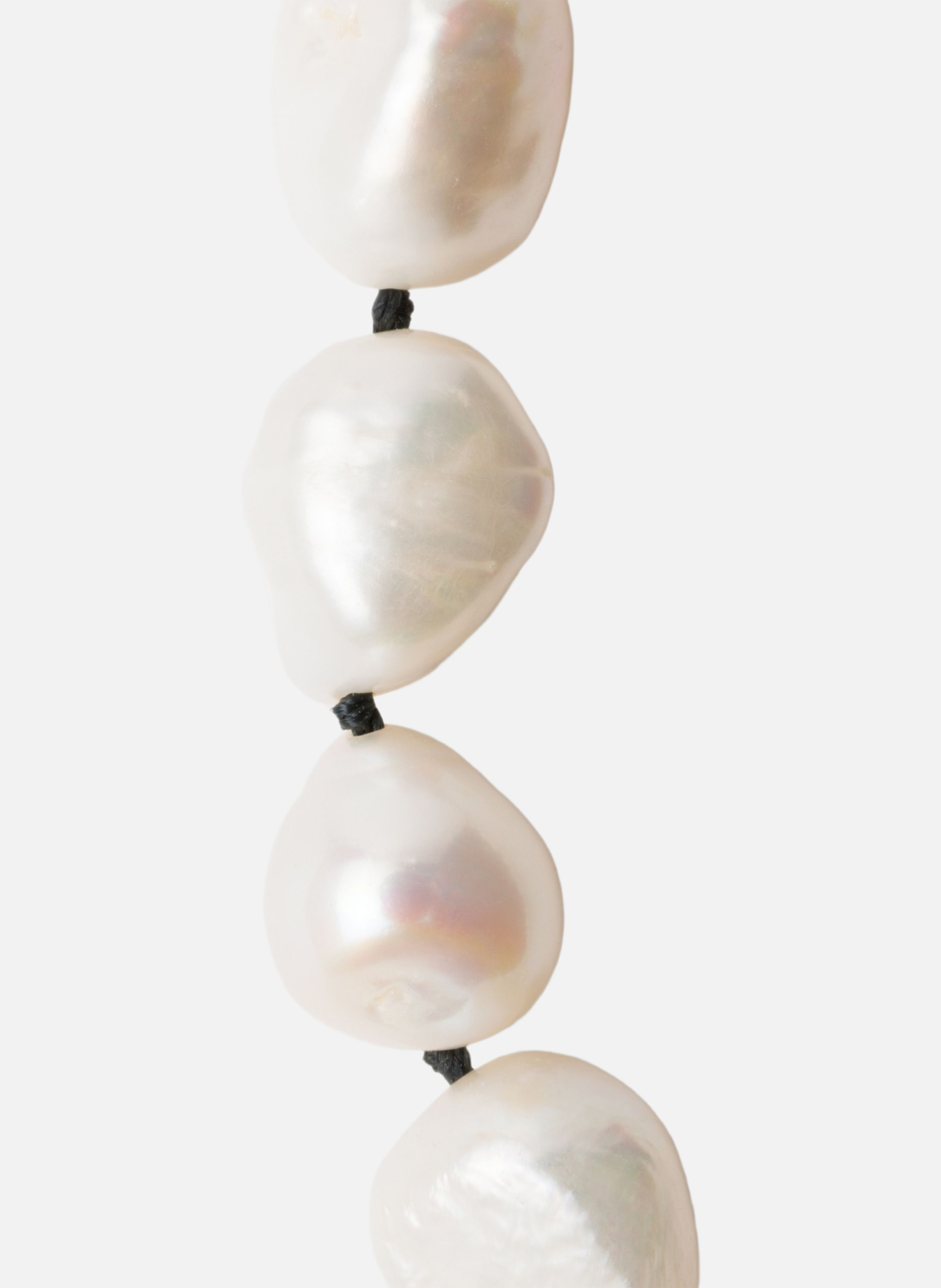 Collier en métal et perle fantaisie PRADA Argent