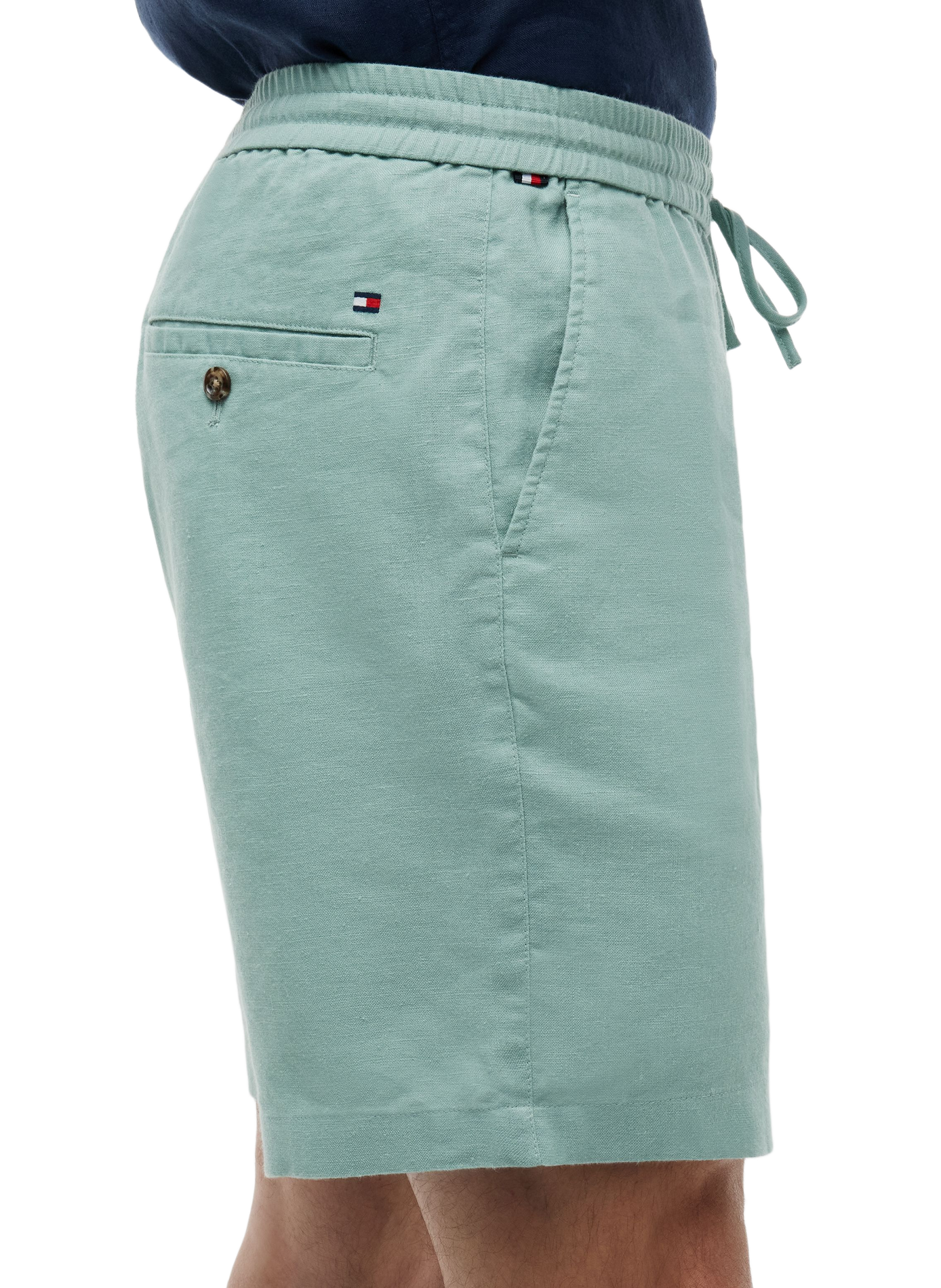Short chino Dover in blended linen TOMMY HILFIGER Green