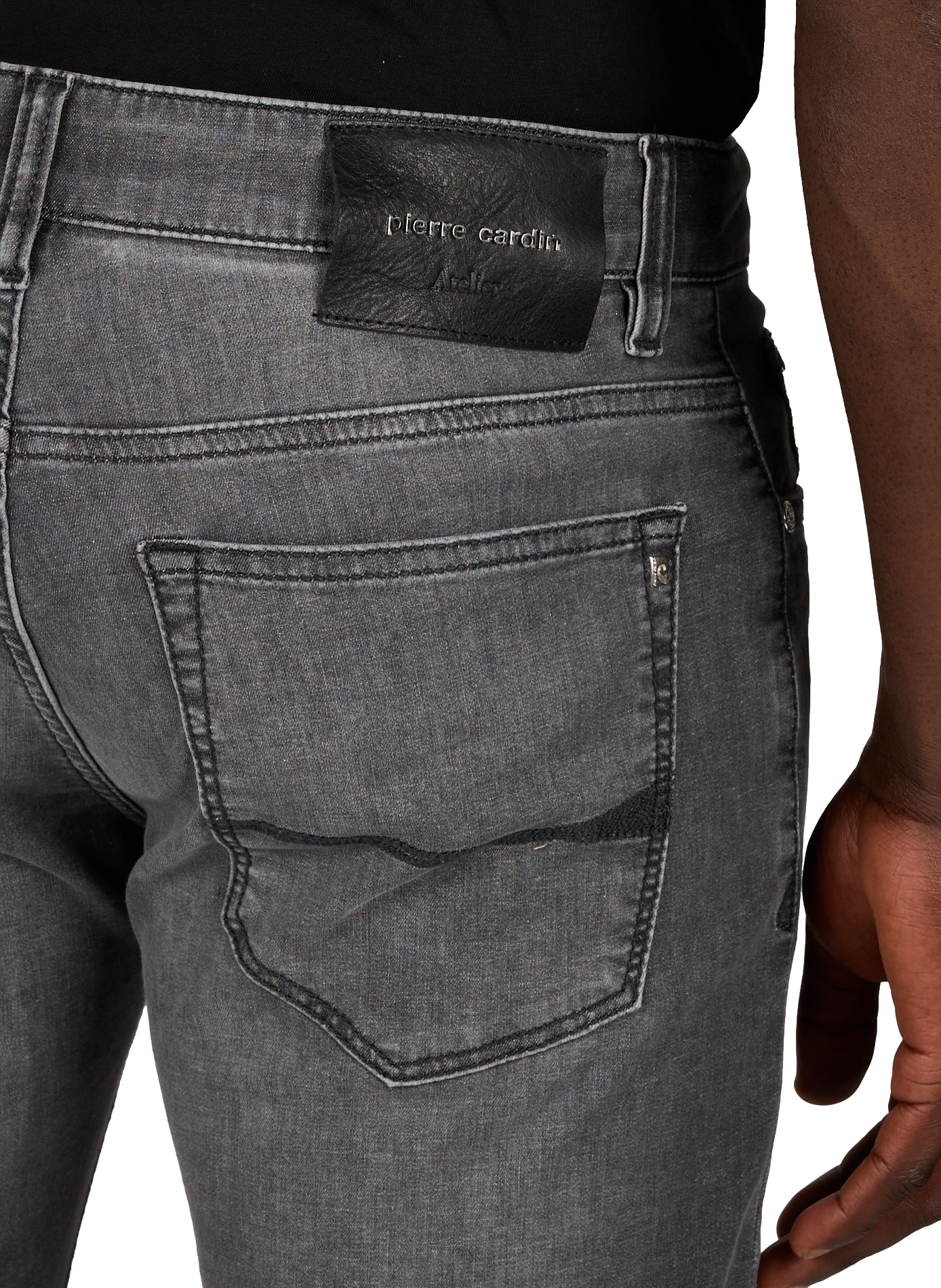 Schmale Jeans aus Baumwolle PIERRE CARDIN Grau