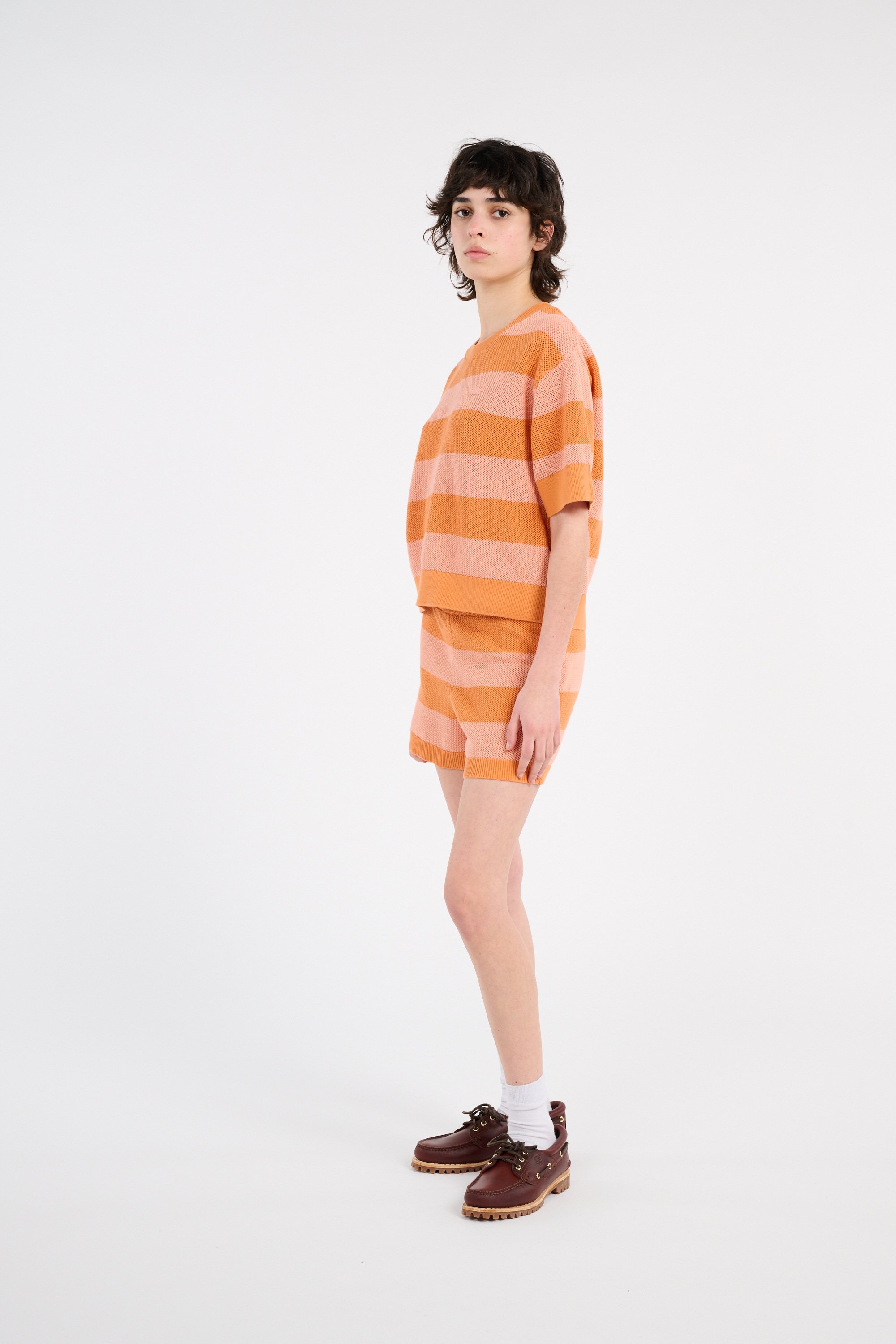 T-shirt tricot LACOSTE Orange