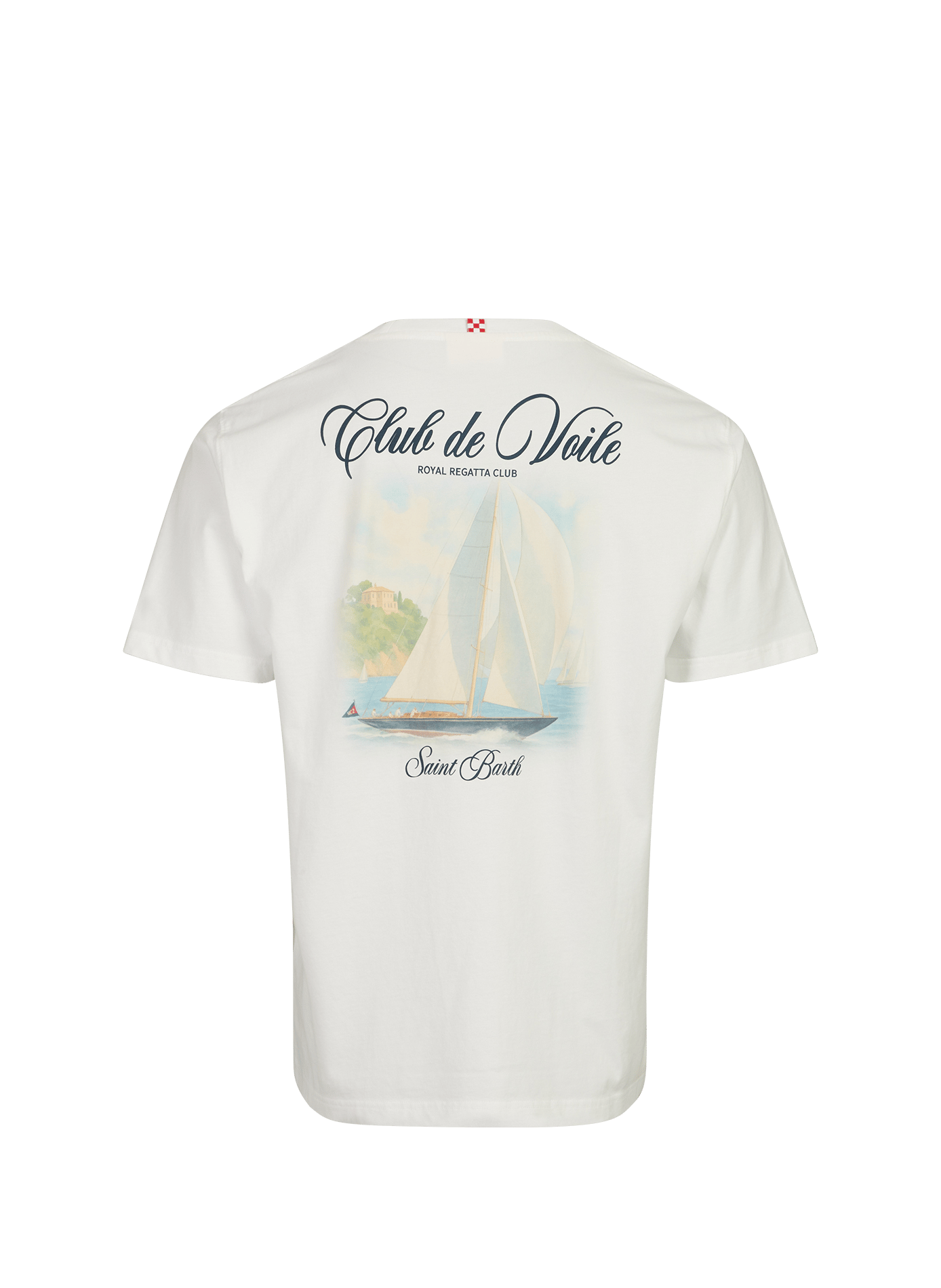 Camiseta recta de algodón MC2 SAINT BARTH Blanco