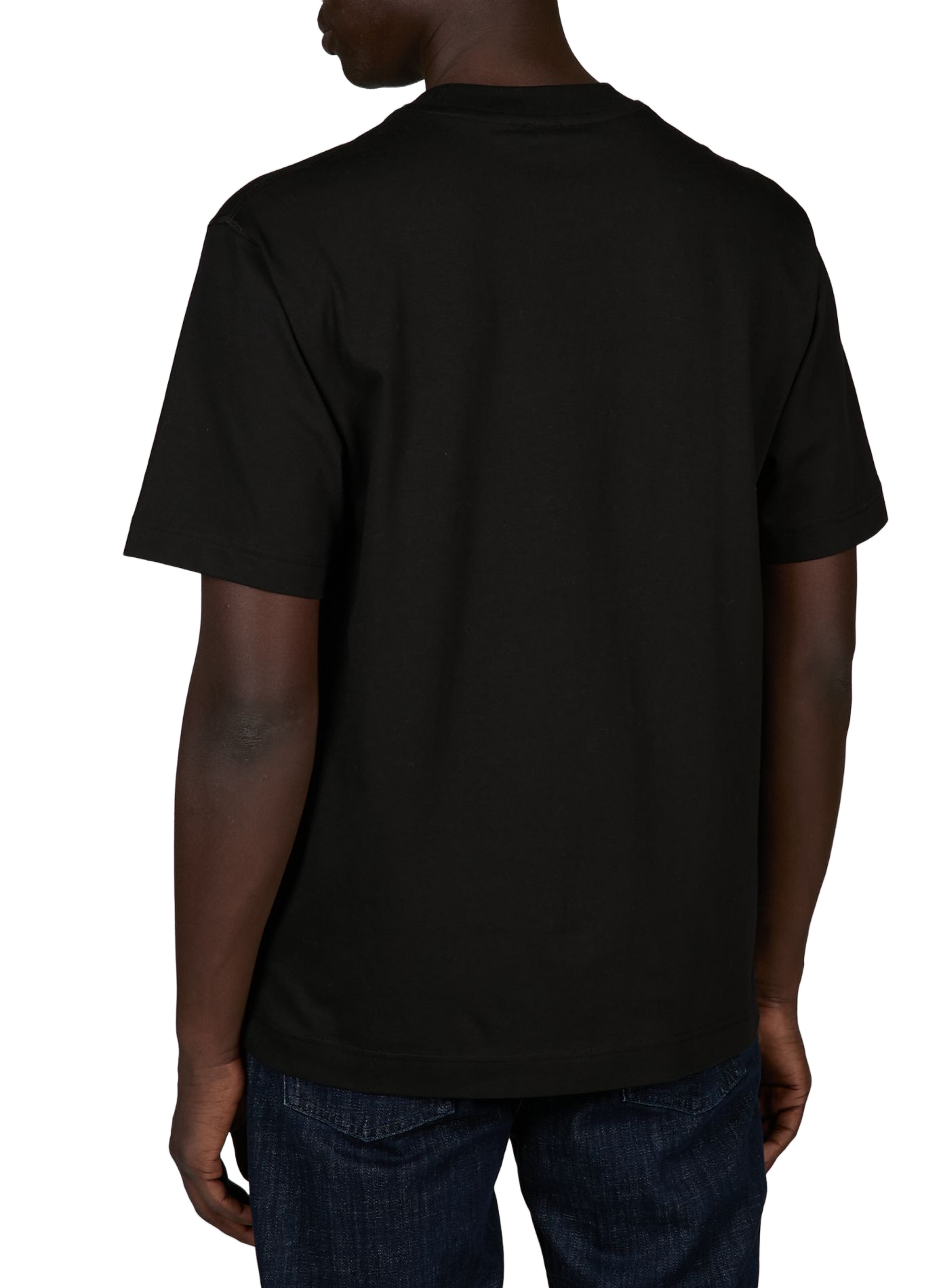 Round neck cotton t-shirt CLOSED Black