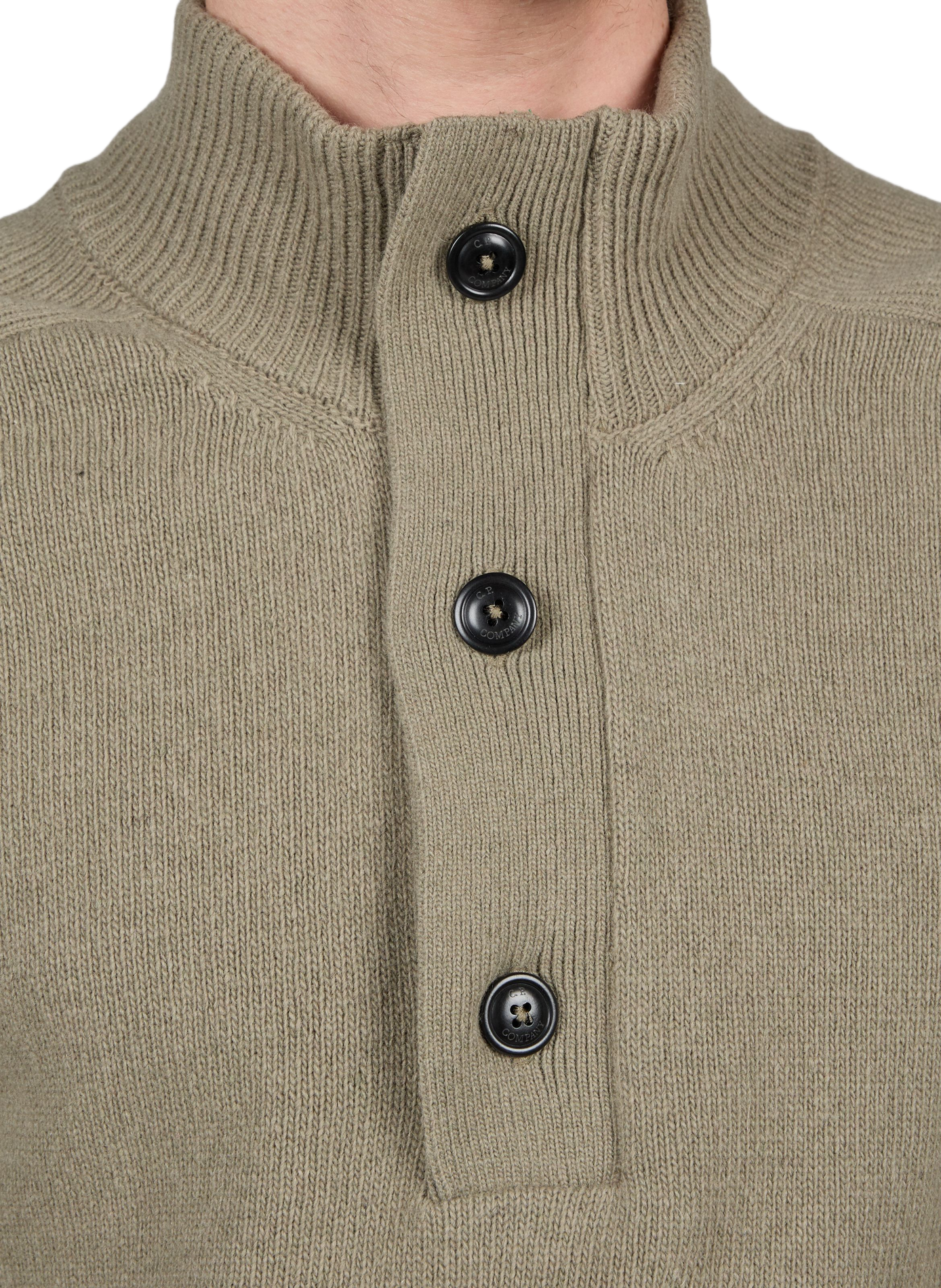 Sweatshirt droit en laine mélangé CP COMPANY Gris