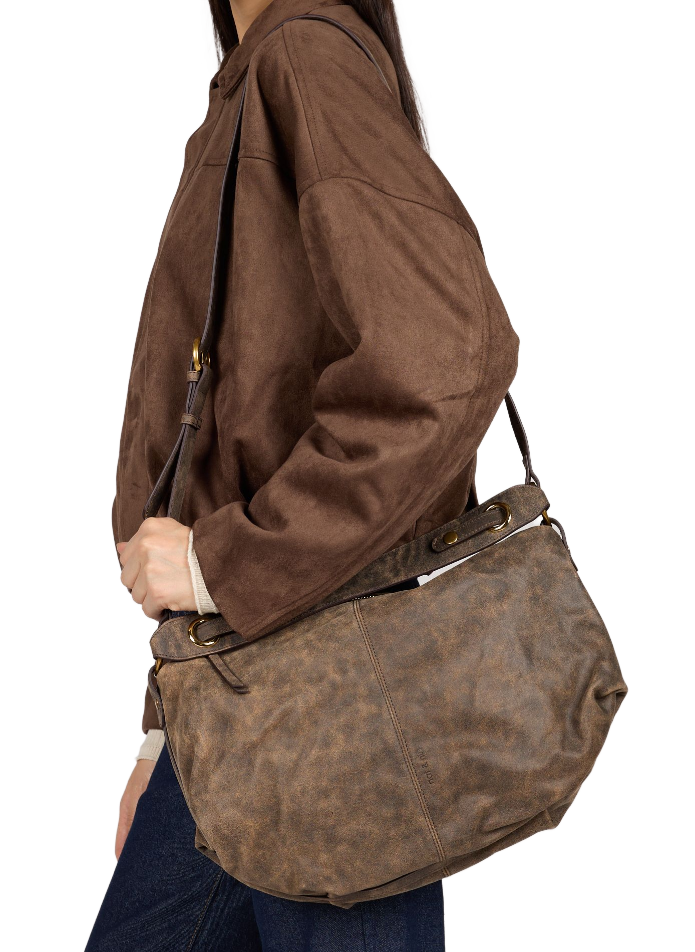 Sac bandoulière Hera en cuir NAT & NIN Marron