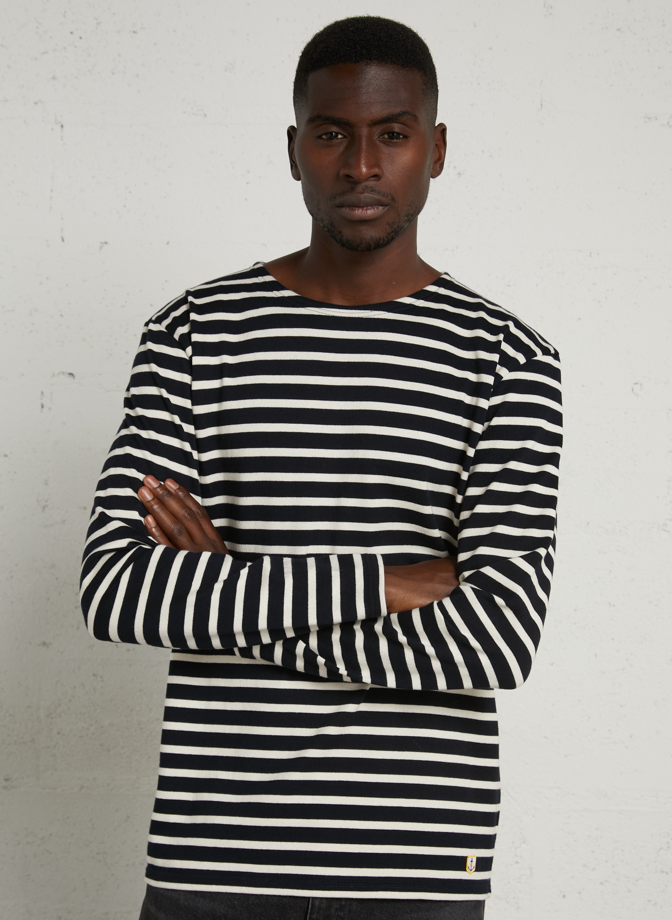 Tee-shirt droit marinière en coton heritage ARMOR-LUX Bleu