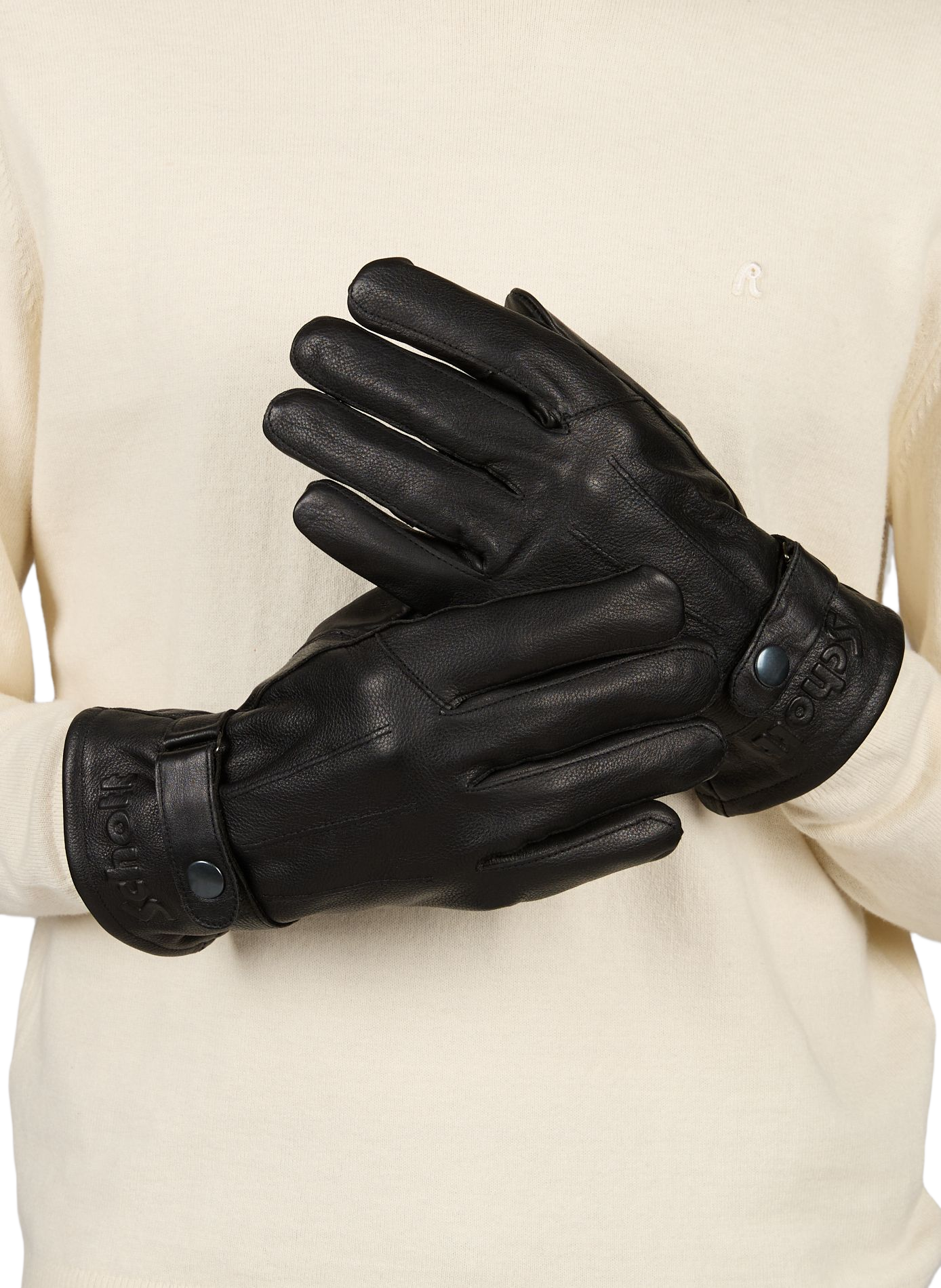 Lederhandschuhe SCHOTT Schwarz