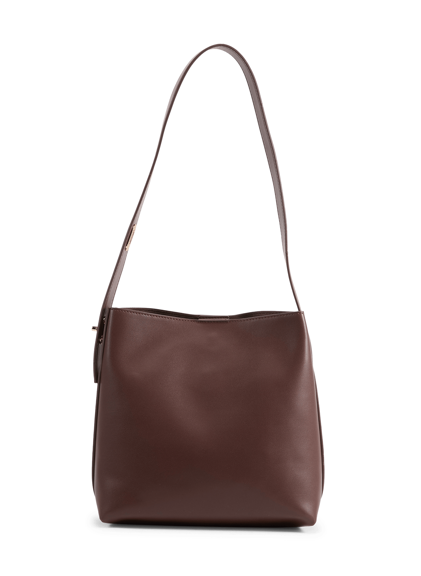 Solid color bucket bag with adjustable handle AU PRINTEMPS PARIS Brown