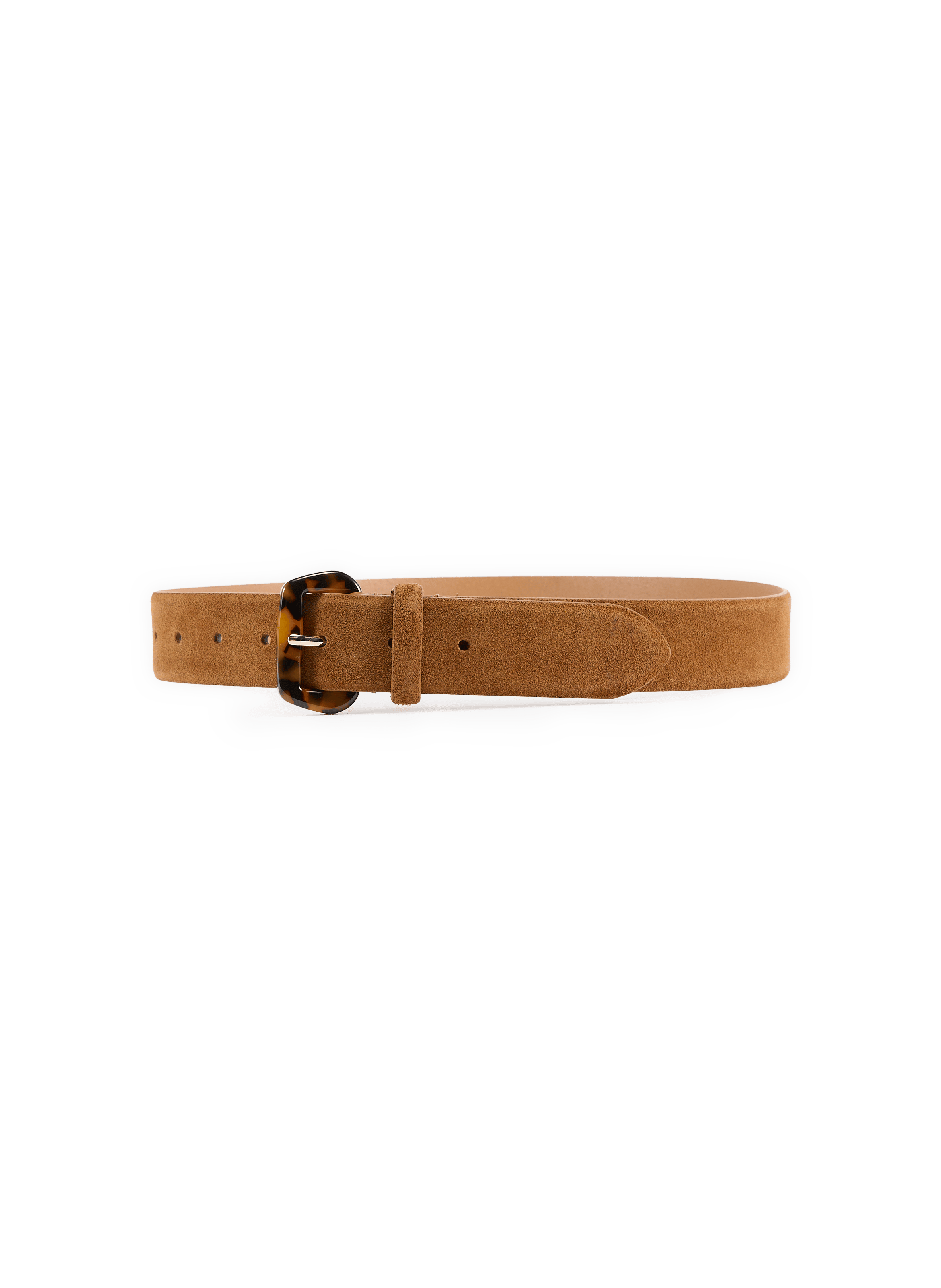 Ceinture en cuir daim AU PRINTEMPS PARIS Marron