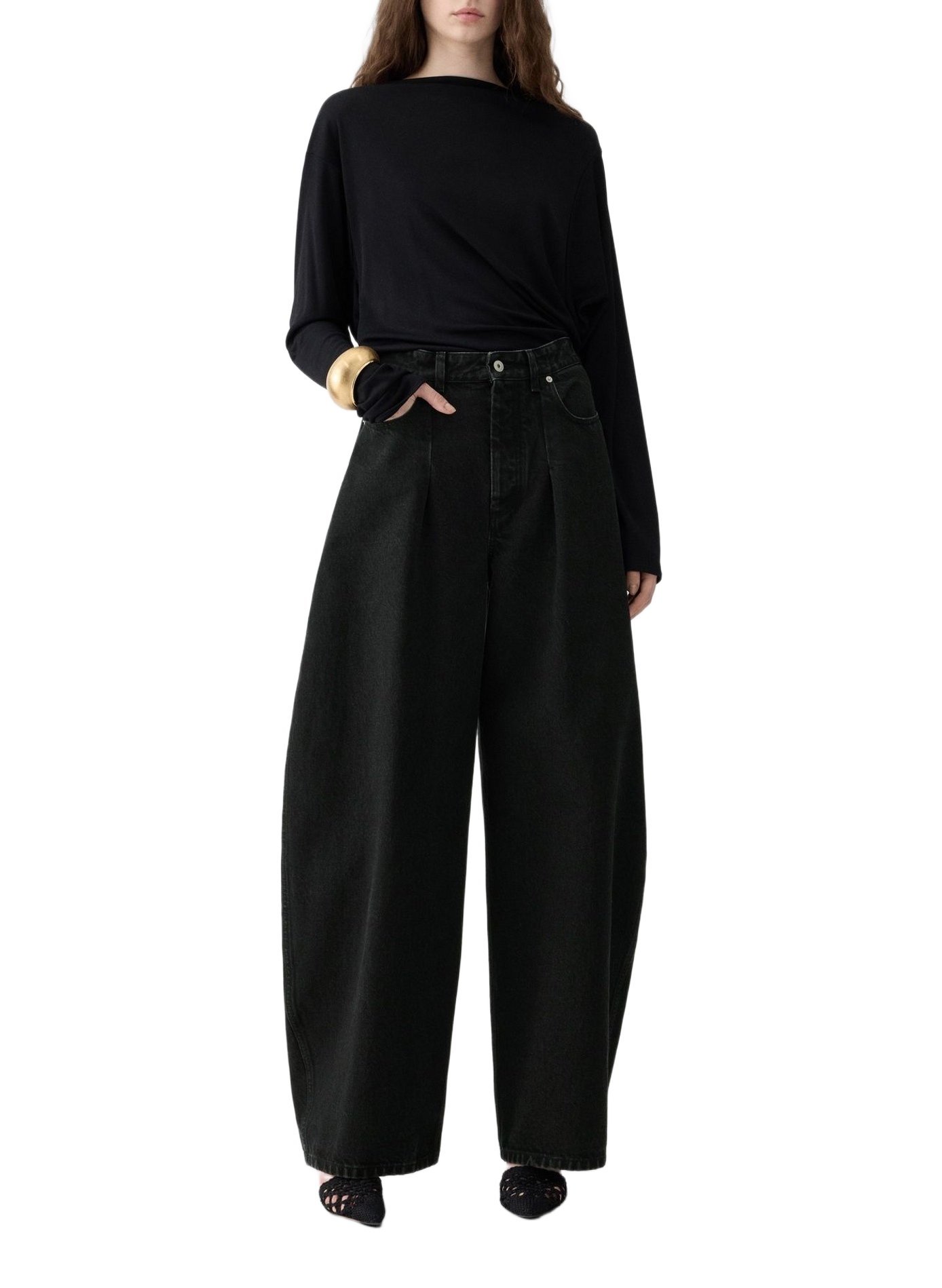 Le de-Nîmes Ovalo en coton JACQUEMUS Noir