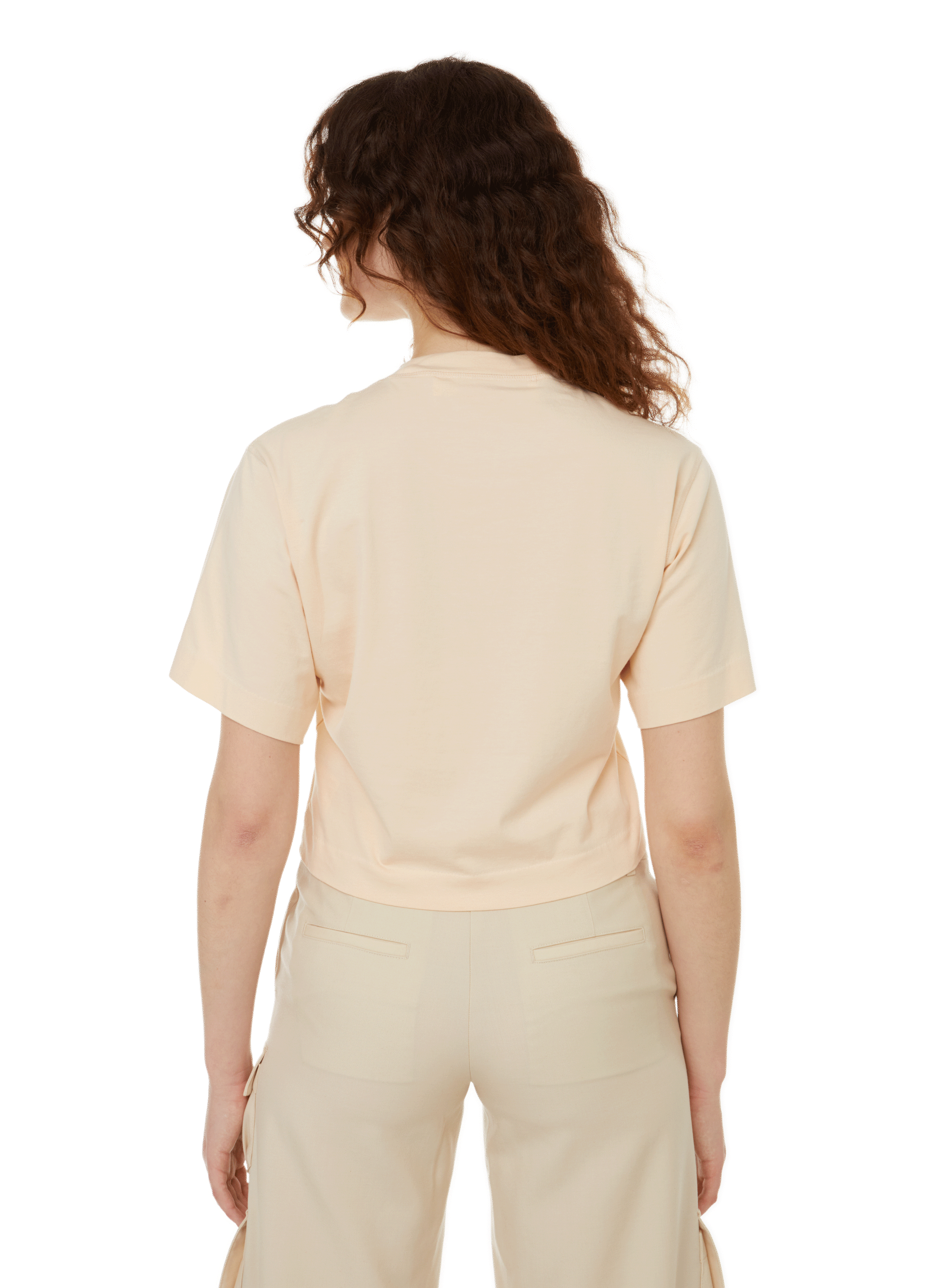 Cotton logo T-shirt OFF-WHITE Beige