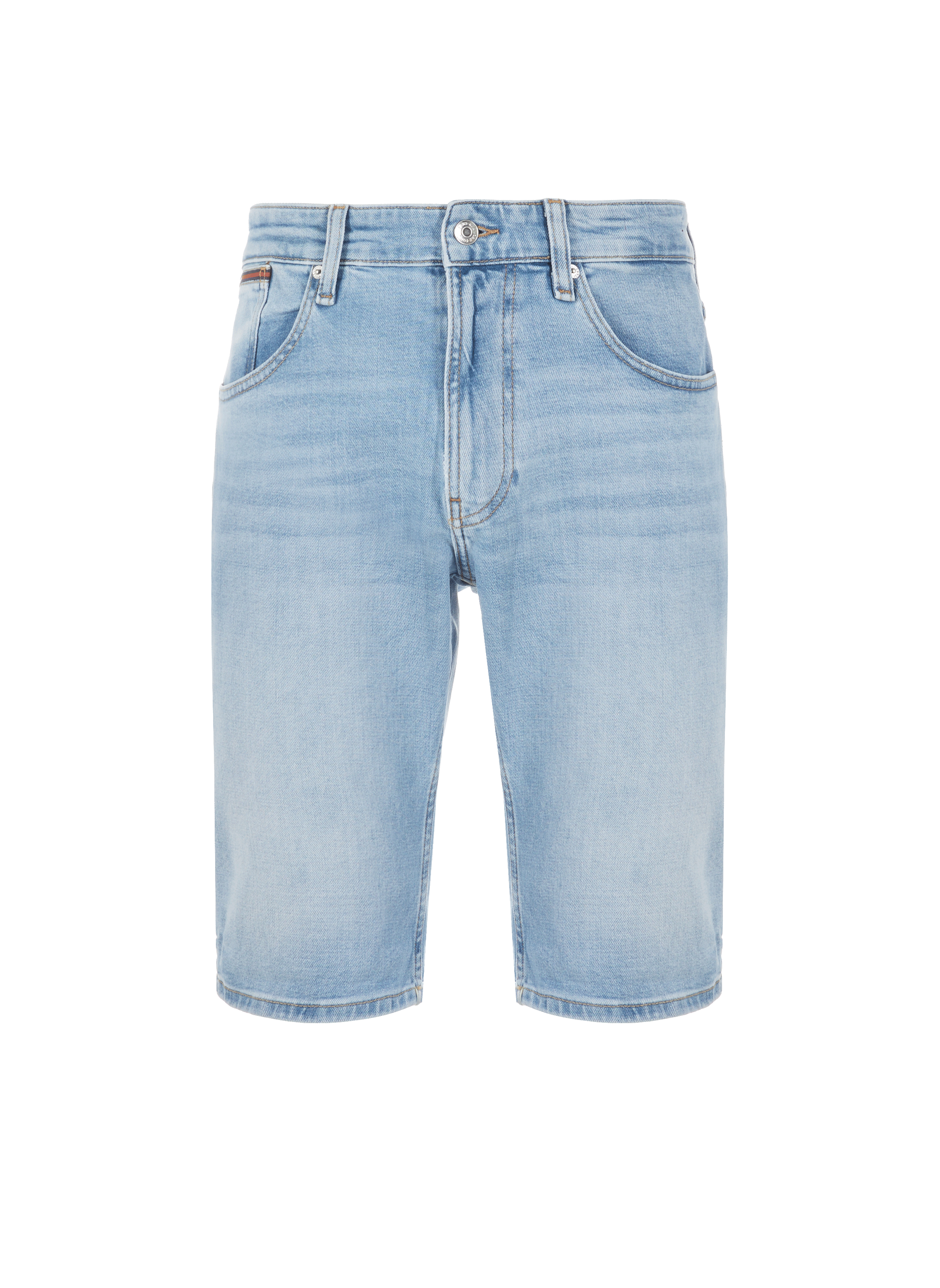 Short droit en coton stretch et coton recyclé