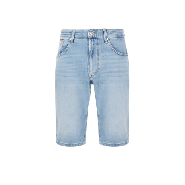 Short droit en coton stretch et coton recyclé